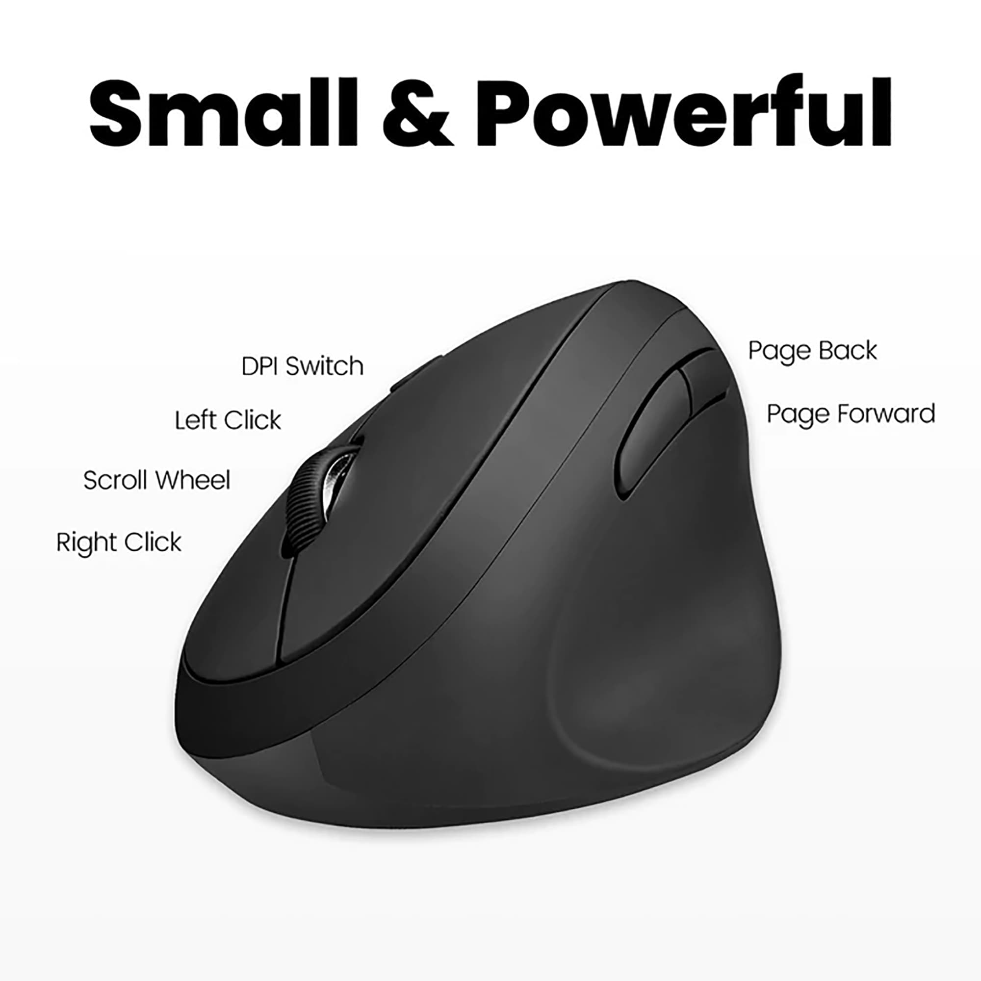 Mini Mouse Diestro Ergonómico Inalámbrico Perixx 719 - 3