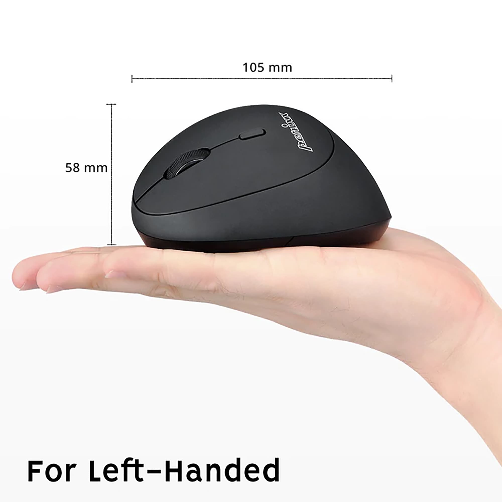 Mini Mouse Zurdo Ergonómico Inalámbrico Perixx 719 - 2