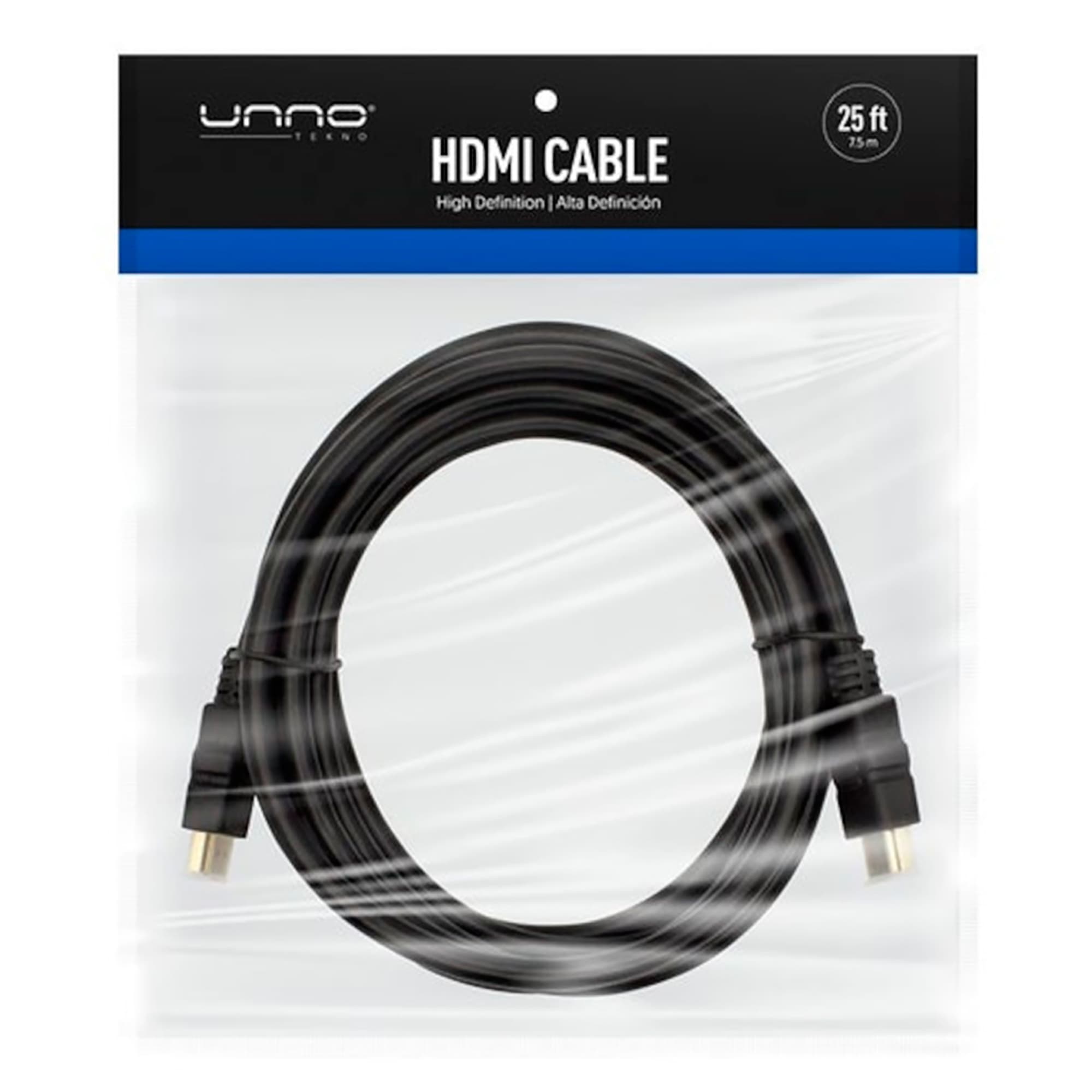Cable Hdmi 1.4 Unno Cb4125bk Soporta 1080p 7,5m - 2