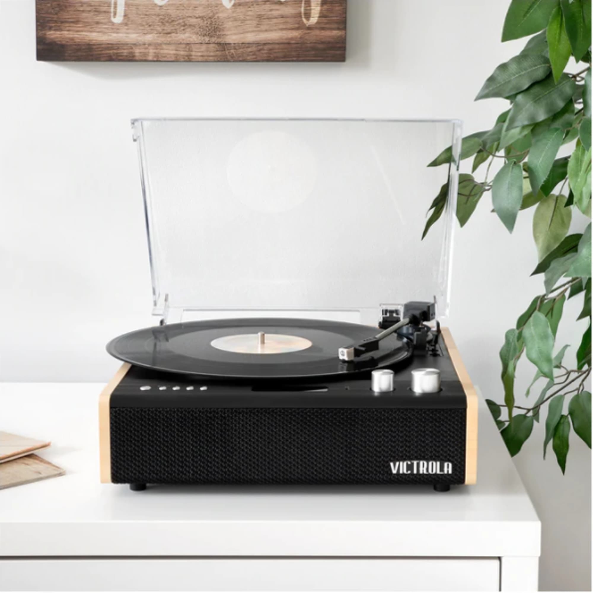 Tocadiscos Victrola Bluetooth Dual Parlantes Estéreo - 3