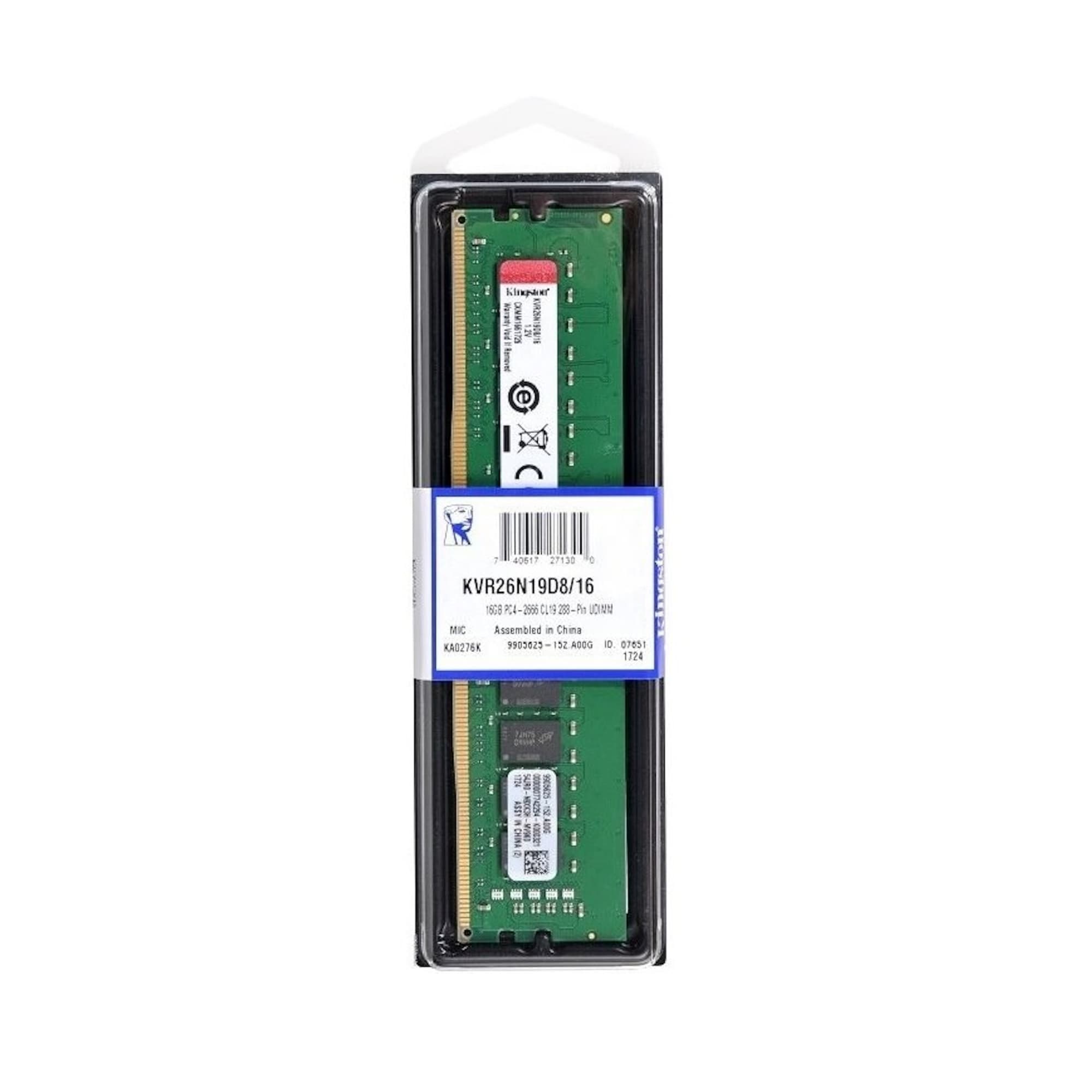 Memoria Udimm Ddr4 Kingston 16gb 3200mhz - 3