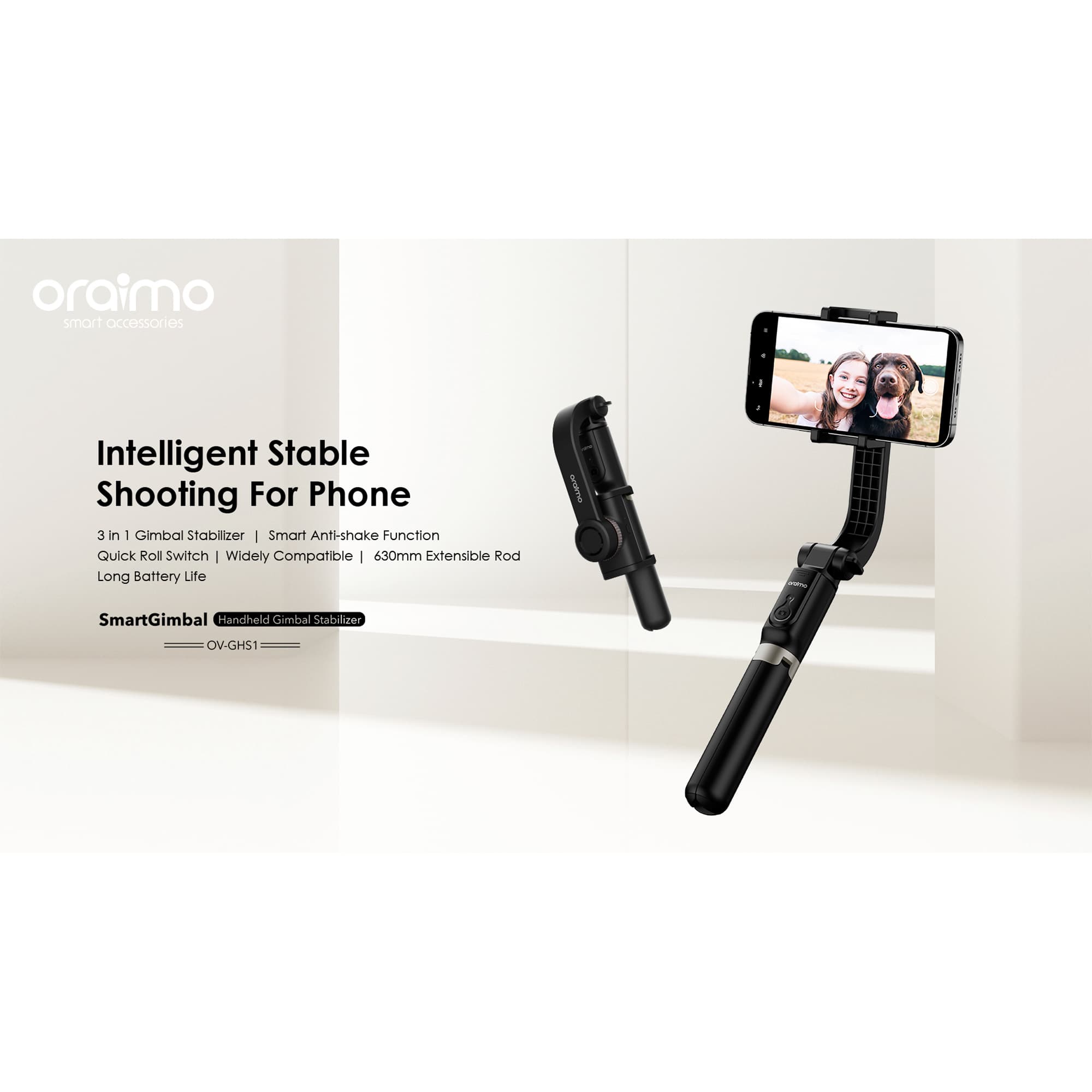 Gimbal Oraimo Ov-ghs1 Bluetooth Android Ios - 2