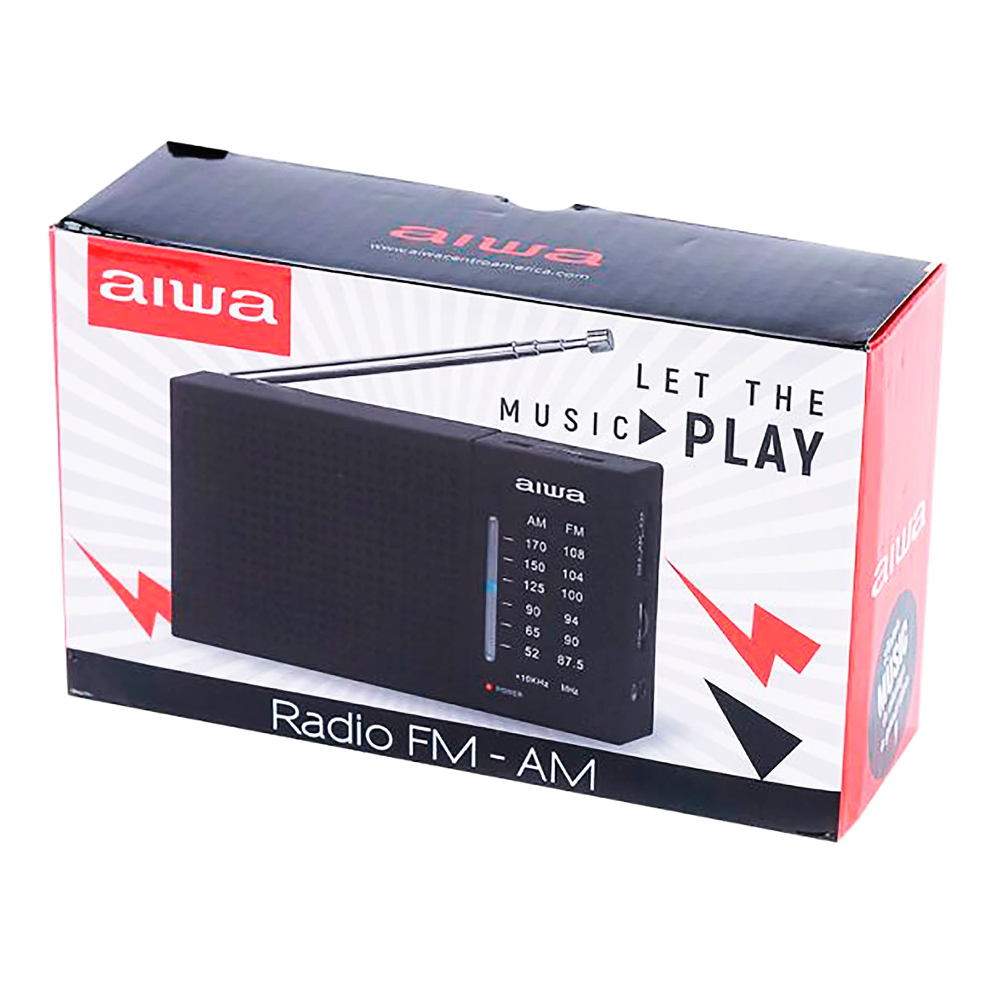 Radio Analógico Am Fm Portátil Aiwa Awfml2 0,3w - 3