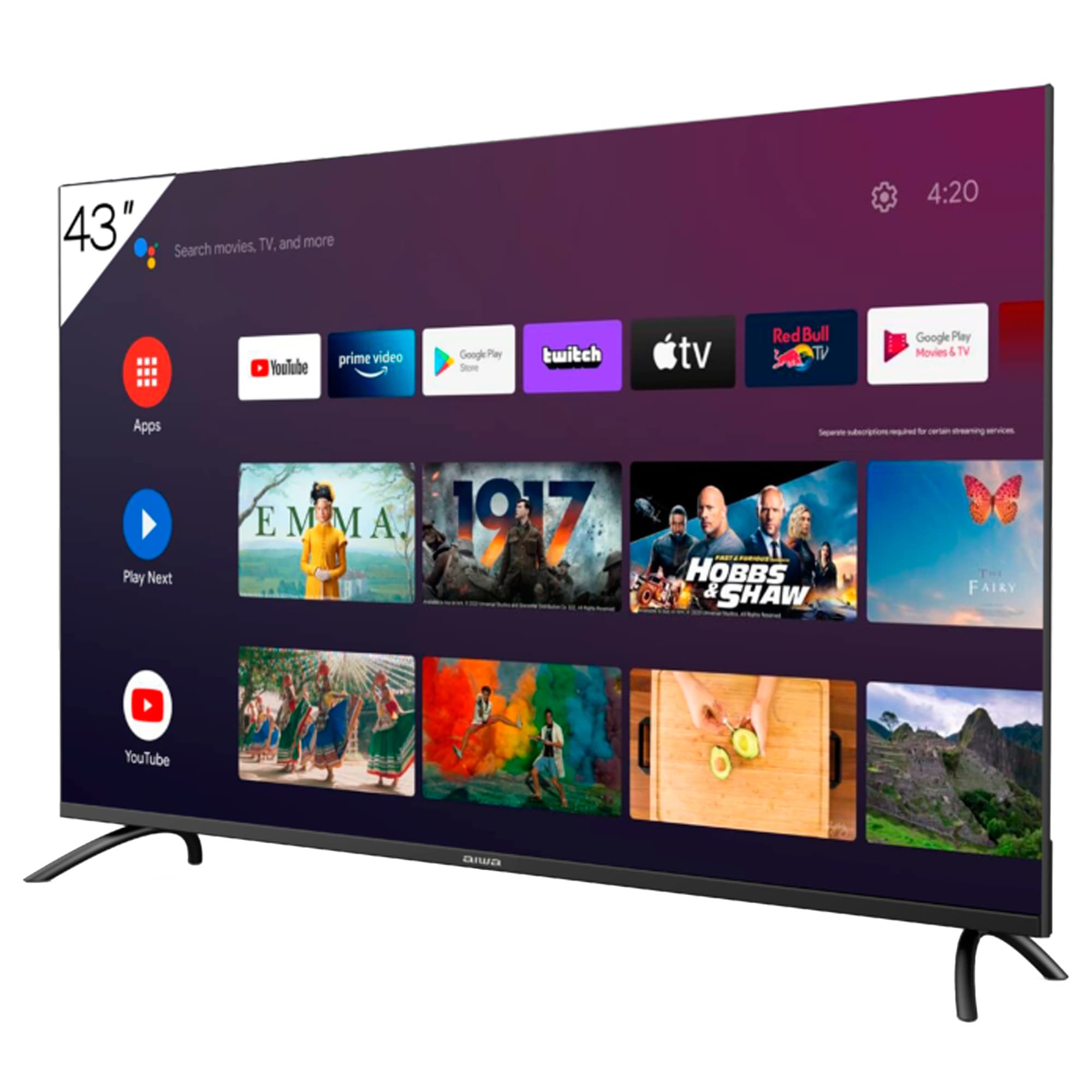 Smart Tv Aiwa Aw43b4smfl 43'' Dled 1080p 60hz Isdbt Android - 2
