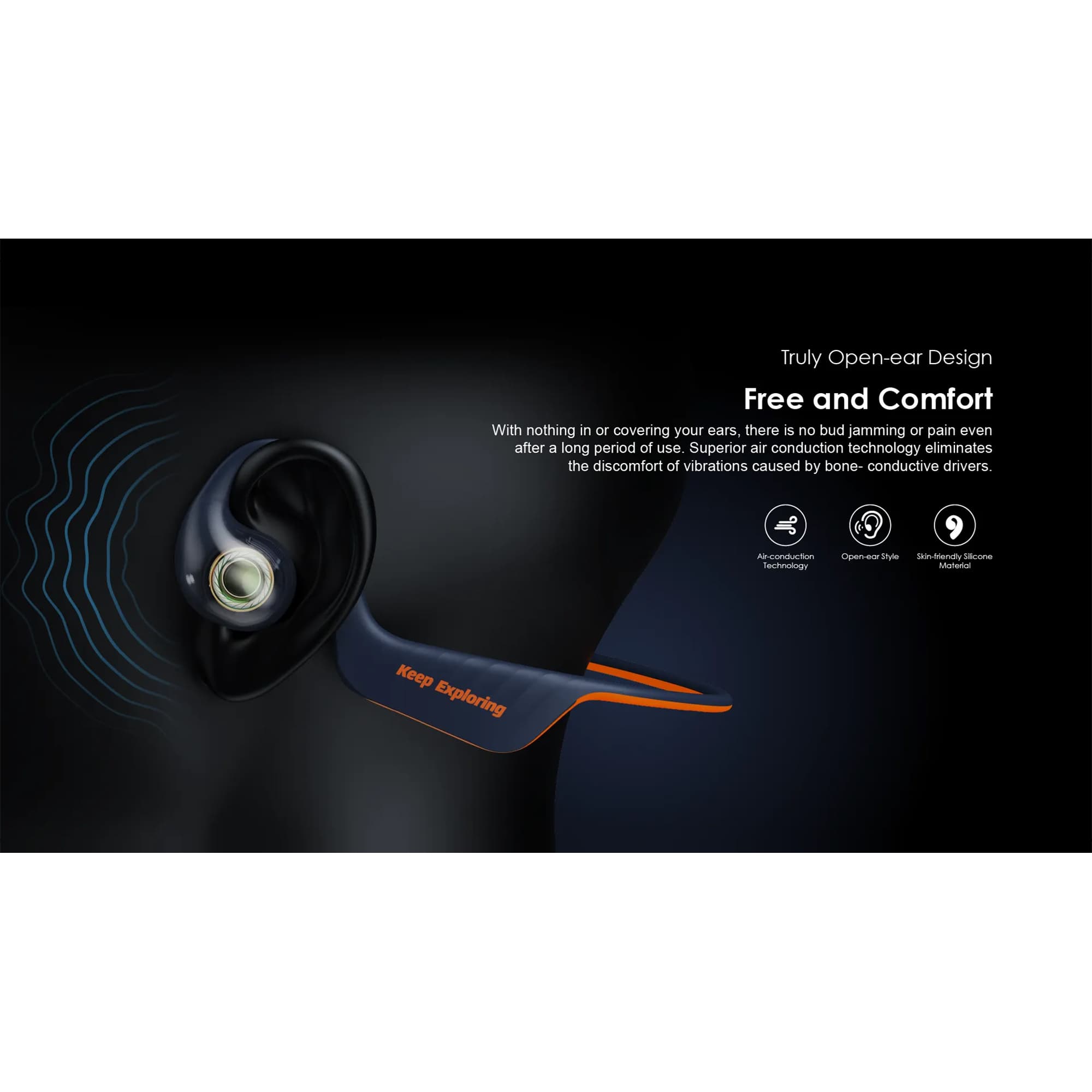Auriculares Inalámbricos Oraimo Opencirclet Bt Llamadas - 3