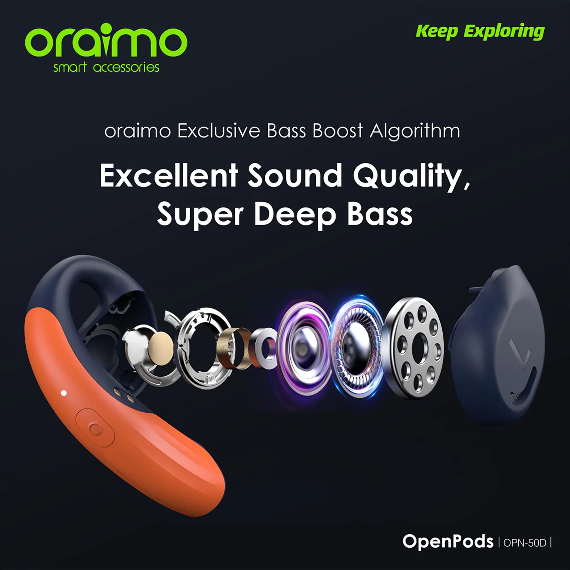 Auriculares Inalámbricos Oraimo Openpods Bt Llamadas - 7