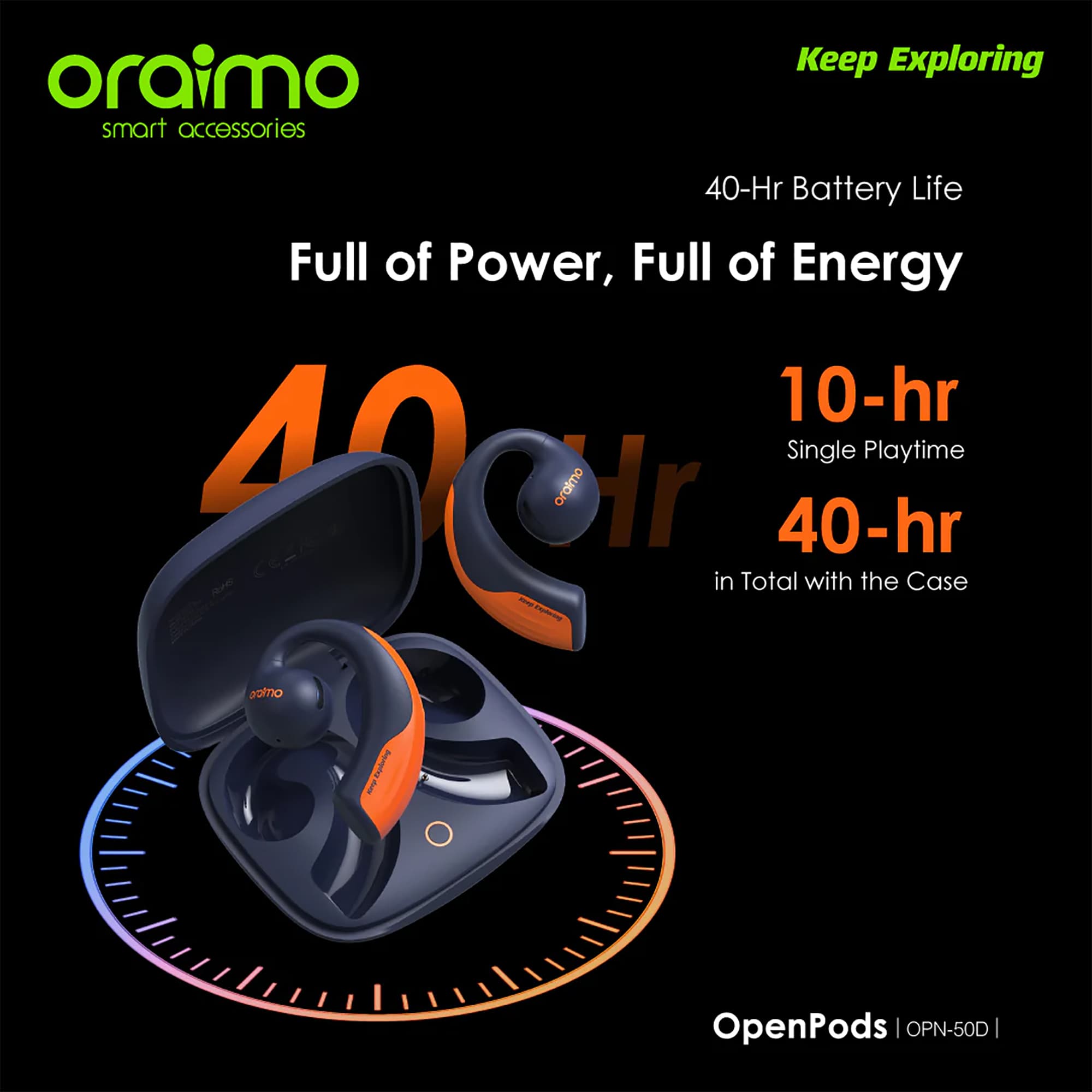 Auriculares Inalámbricos Oraimo Openpods Bt Llamadas - 9