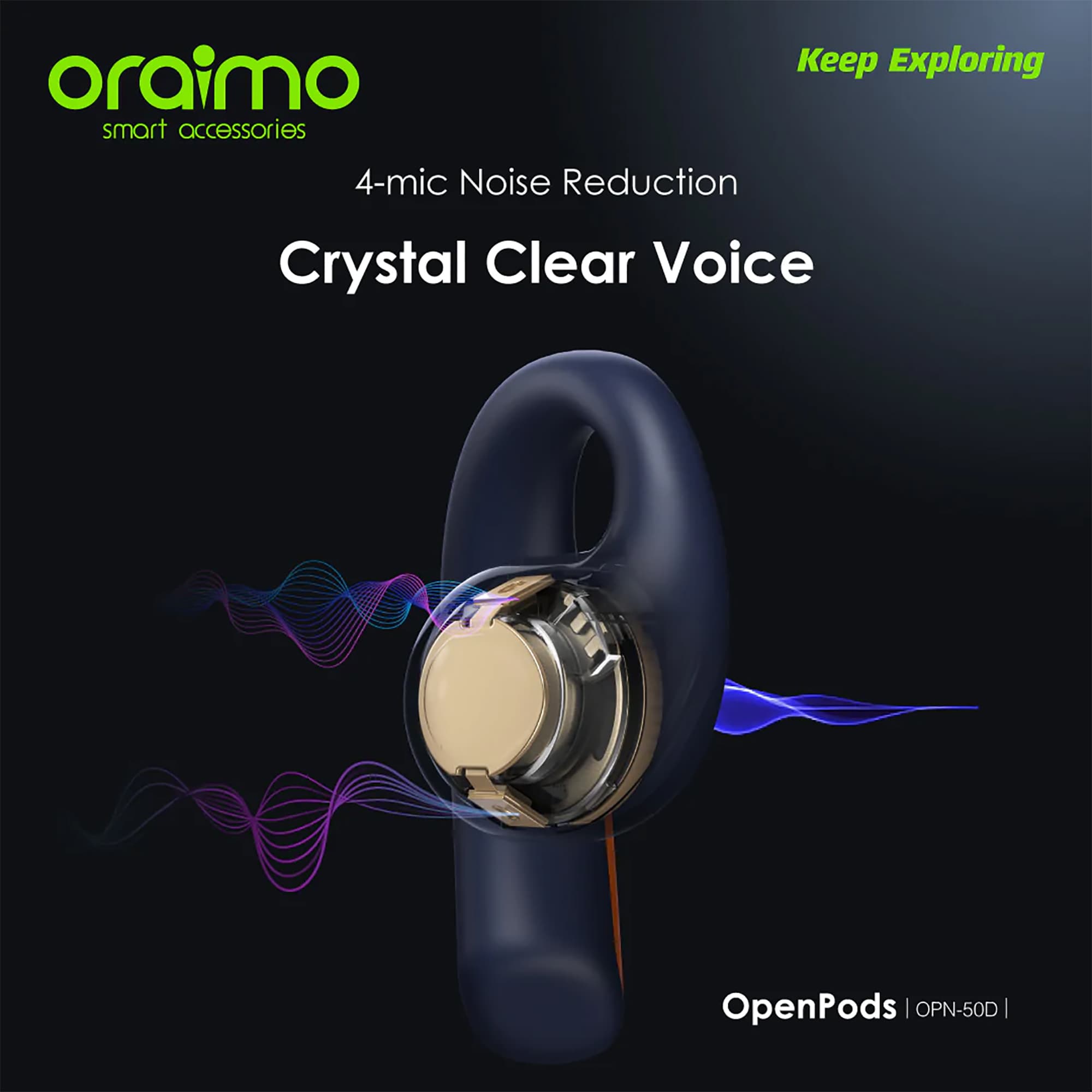 Auriculares Inalámbricos Oraimo Openpods Bt Llamadas - 10