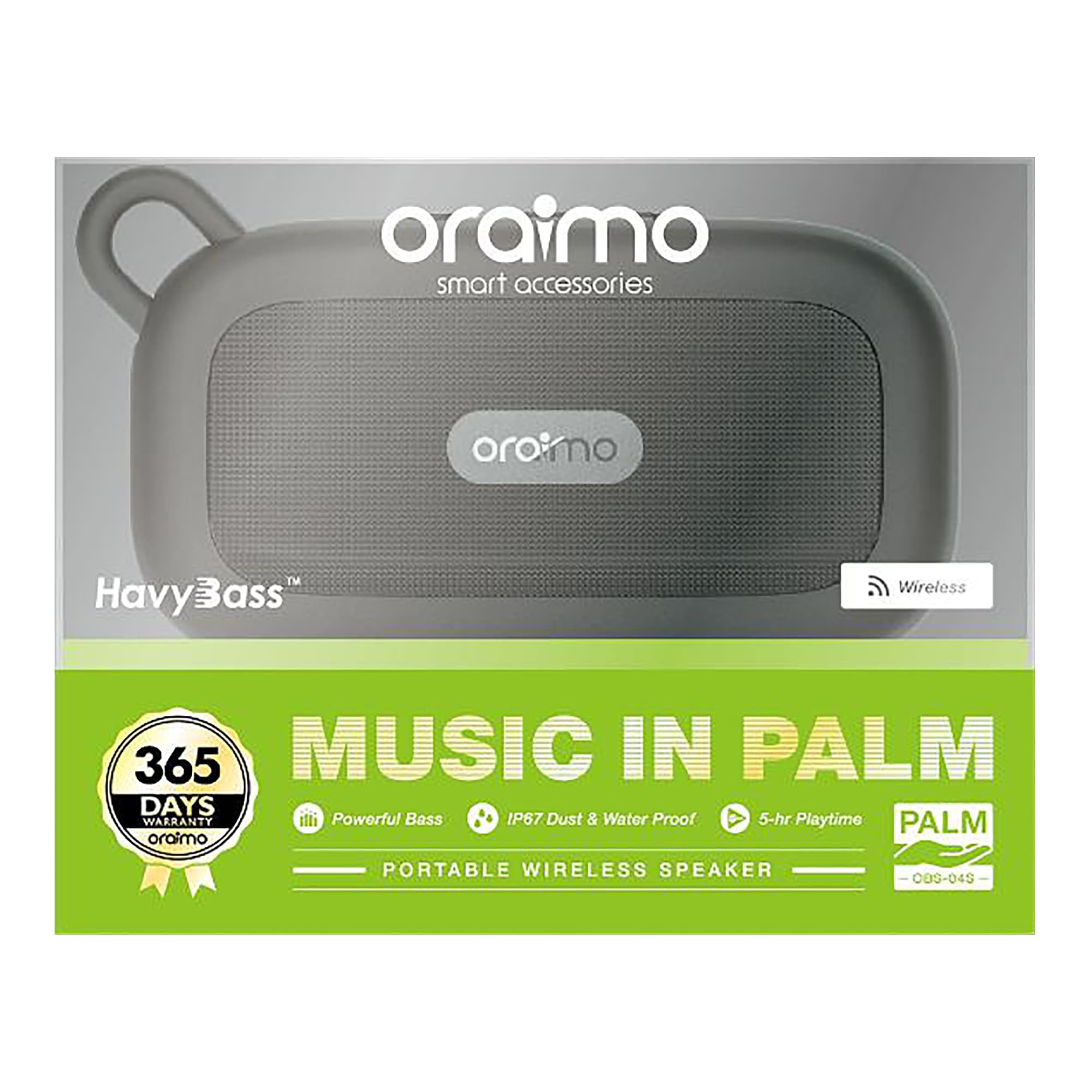 Parlante Inalámbrico Palm Oraimo Ip67 Bluetooth 3w - 7