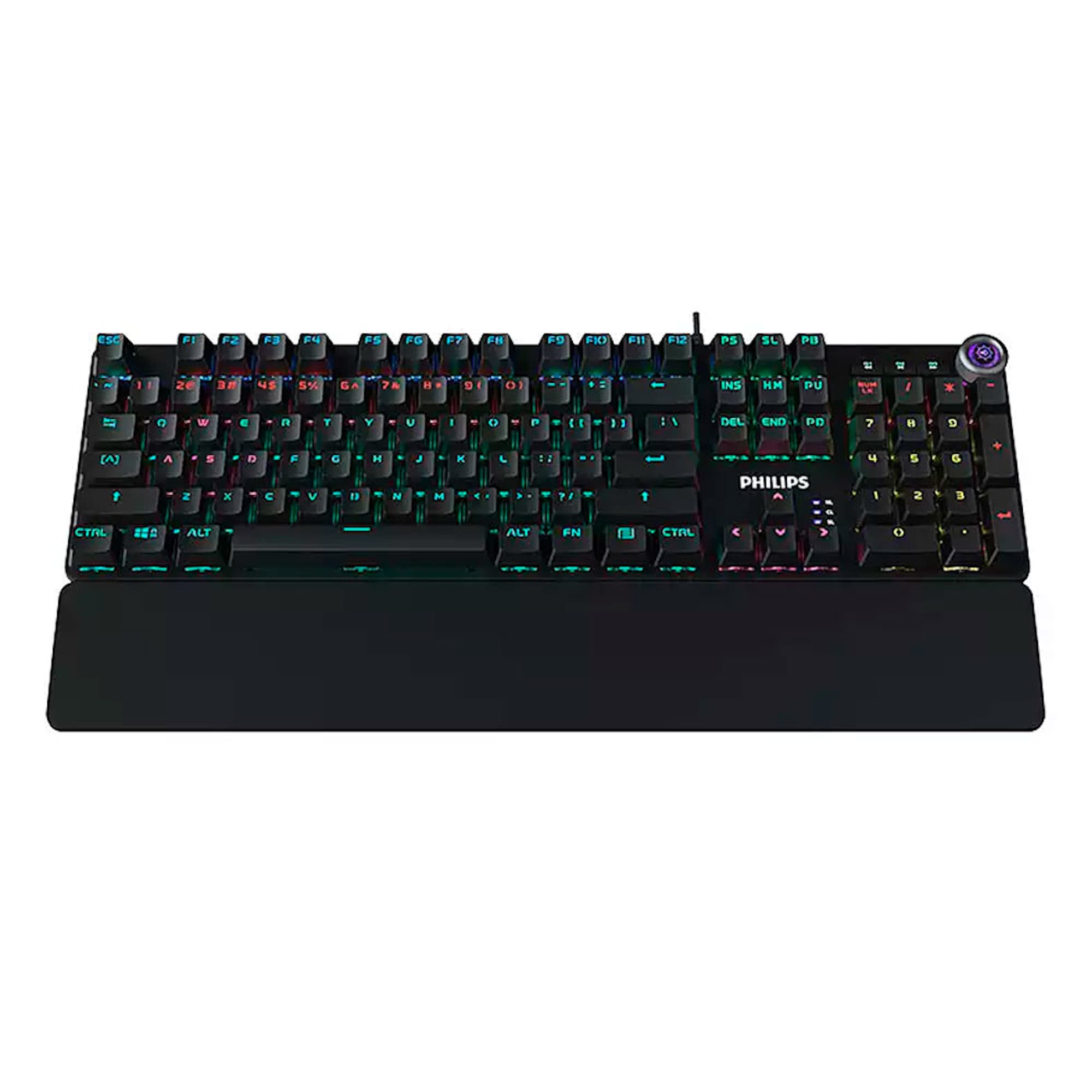 Teclado Gaming Usb Philips Retroiluminado Reposamuñecas 
 - 5
