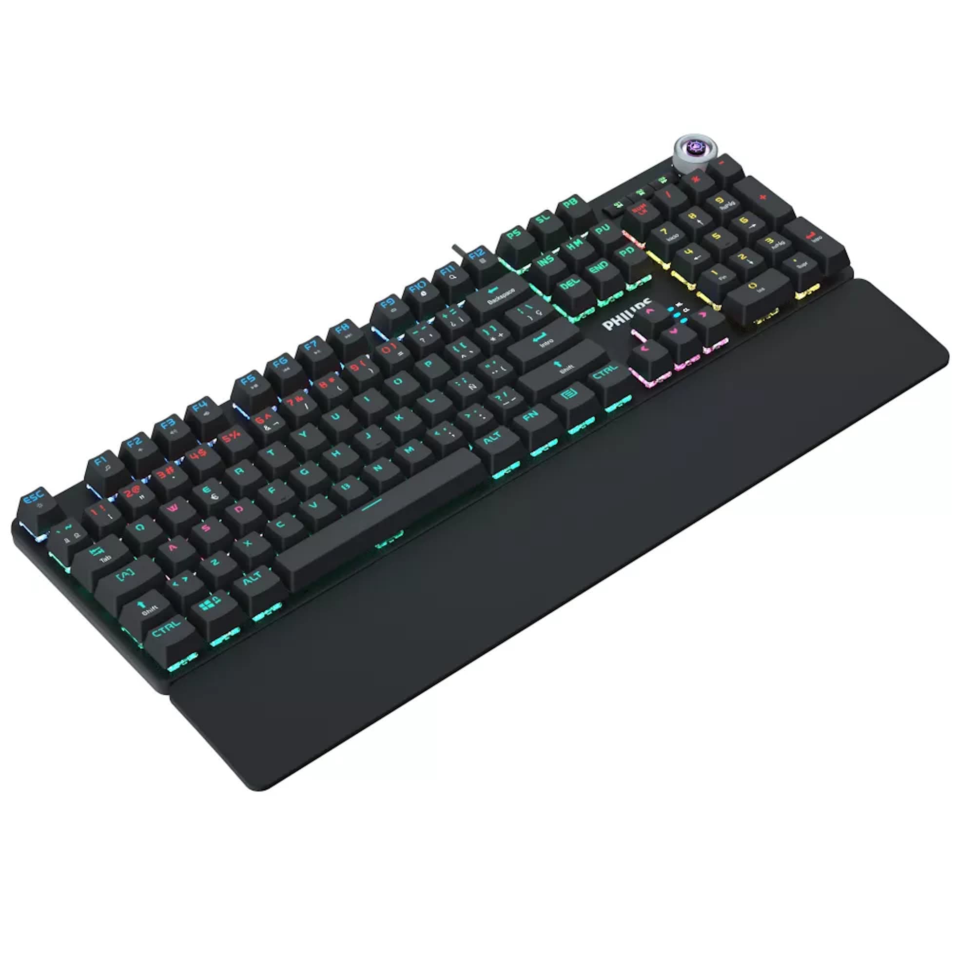 Teclado Gaming Usb Philips Retroiluminado Reposamuñecas 
 - 2