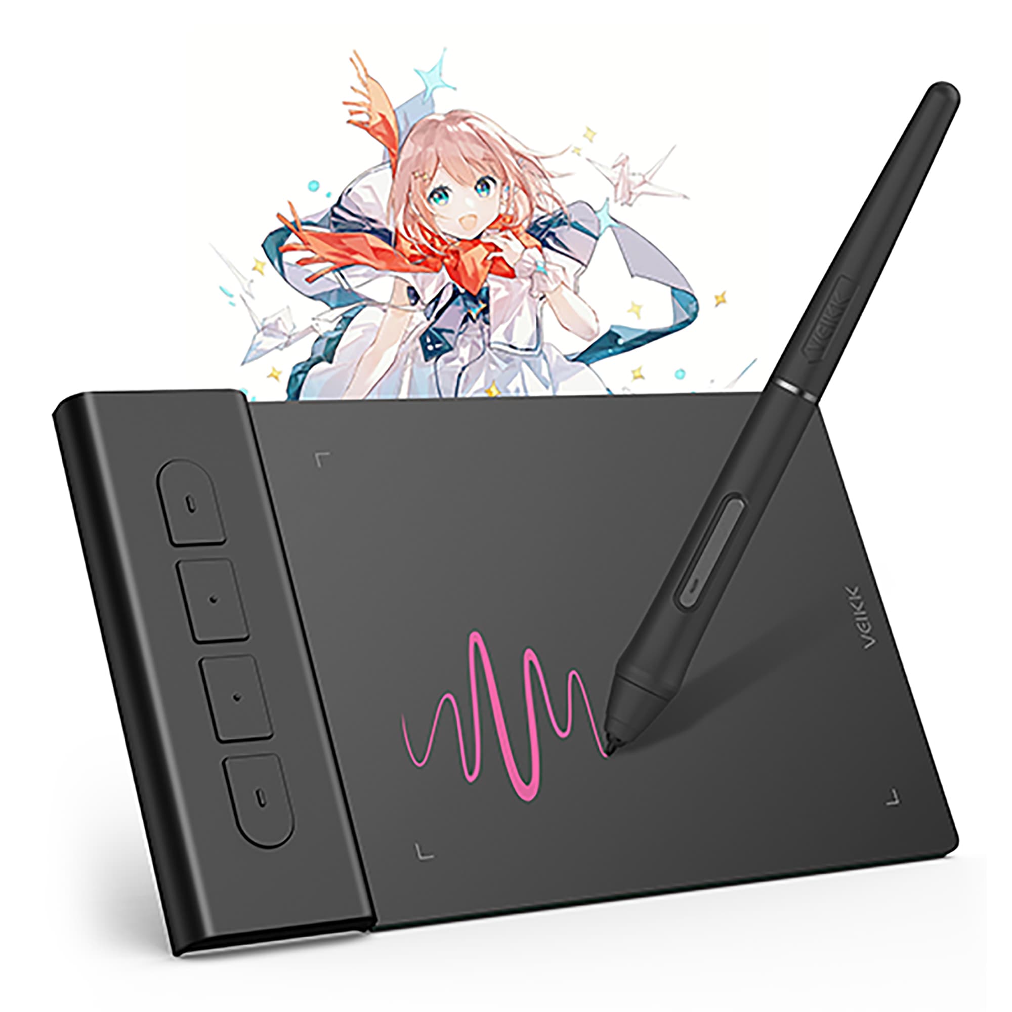 Tableta Digitalizadora Veikk Vk430 Ambidiestro 4x3 5080lpi - 2