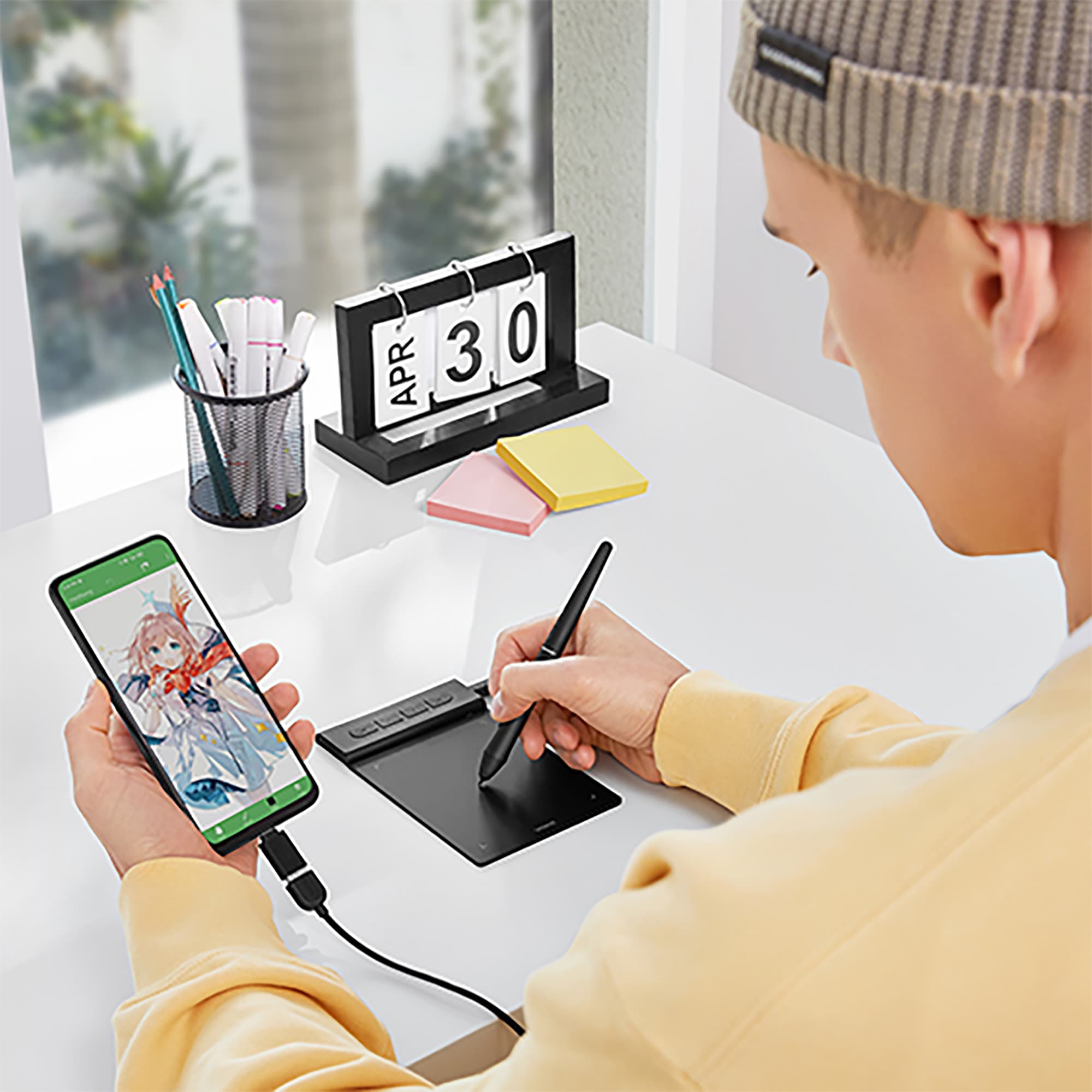 Tableta Digitalizadora Veikk Vk430 Ambidiestro 4x3 5080lpi - 4