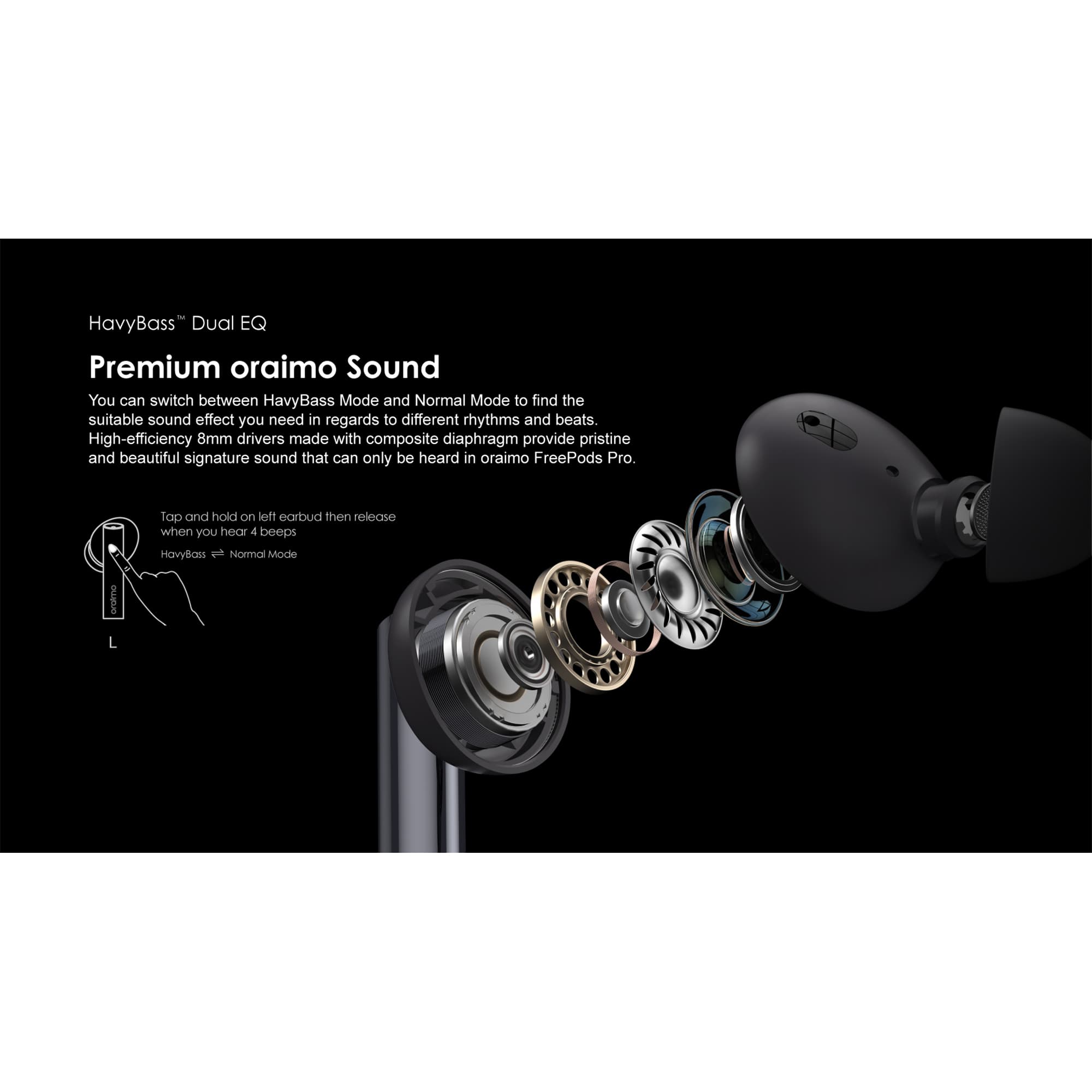 Auriculares Inalámbricos Oraimo Freepods Pro Ipx5 Bt Llamadas - 12
