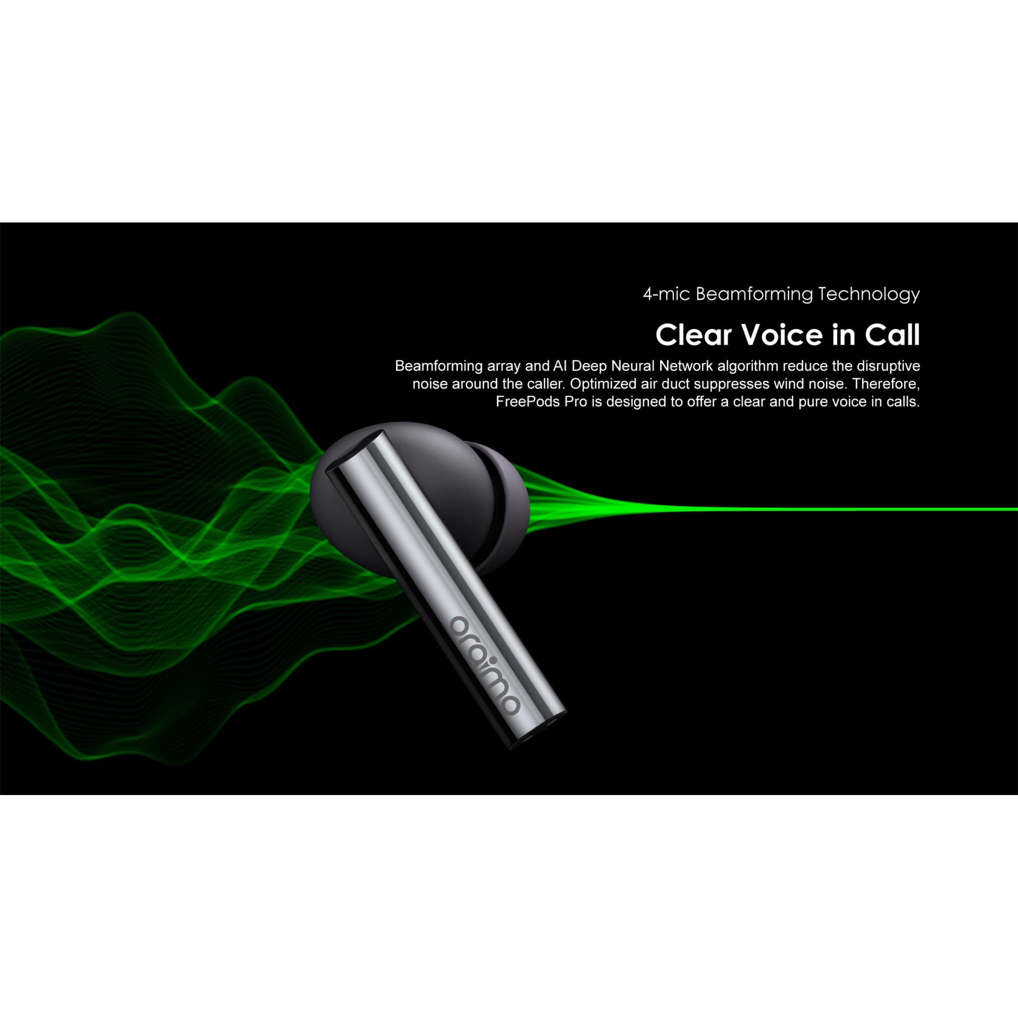 Auriculares Inalámbricos Oraimo Freepods Pro Ipx5 Bt Llamadas - 13