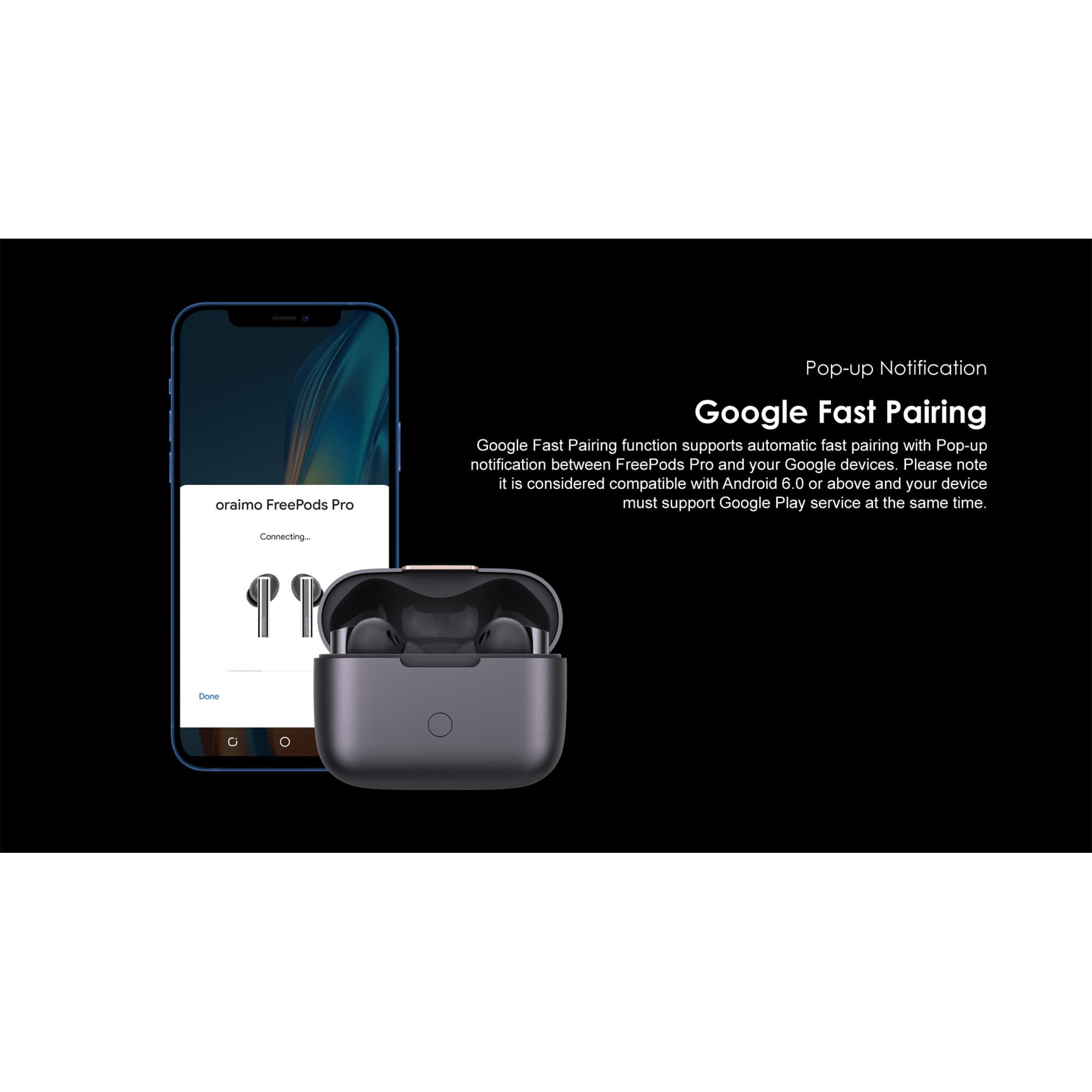 Auriculares Inalámbricos Oraimo Freepods Pro Ipx5 Bt Llamadas - 16