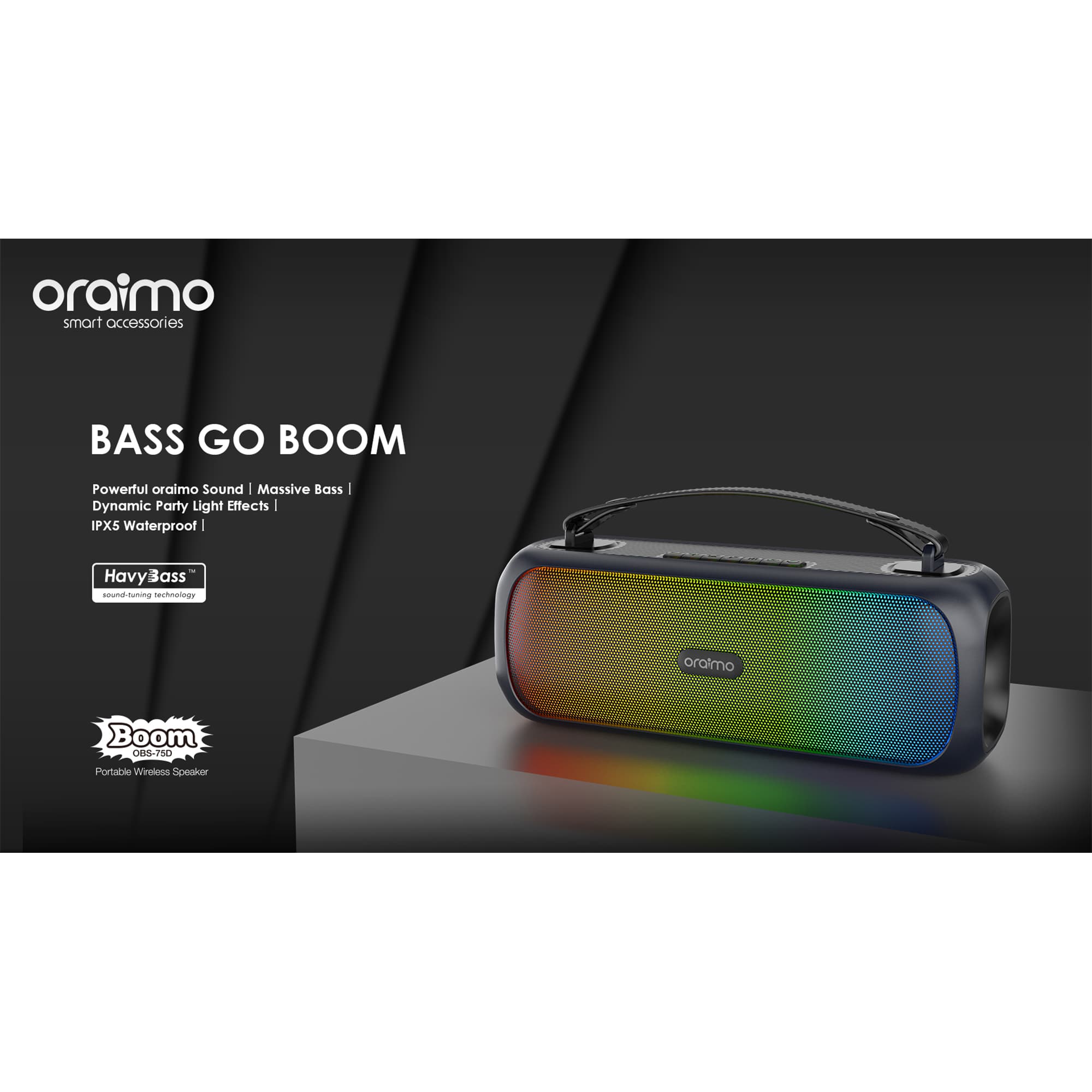 Parlante Inalámbrico Oraimo Boom 30w Ipx5 Bluetooth - 3