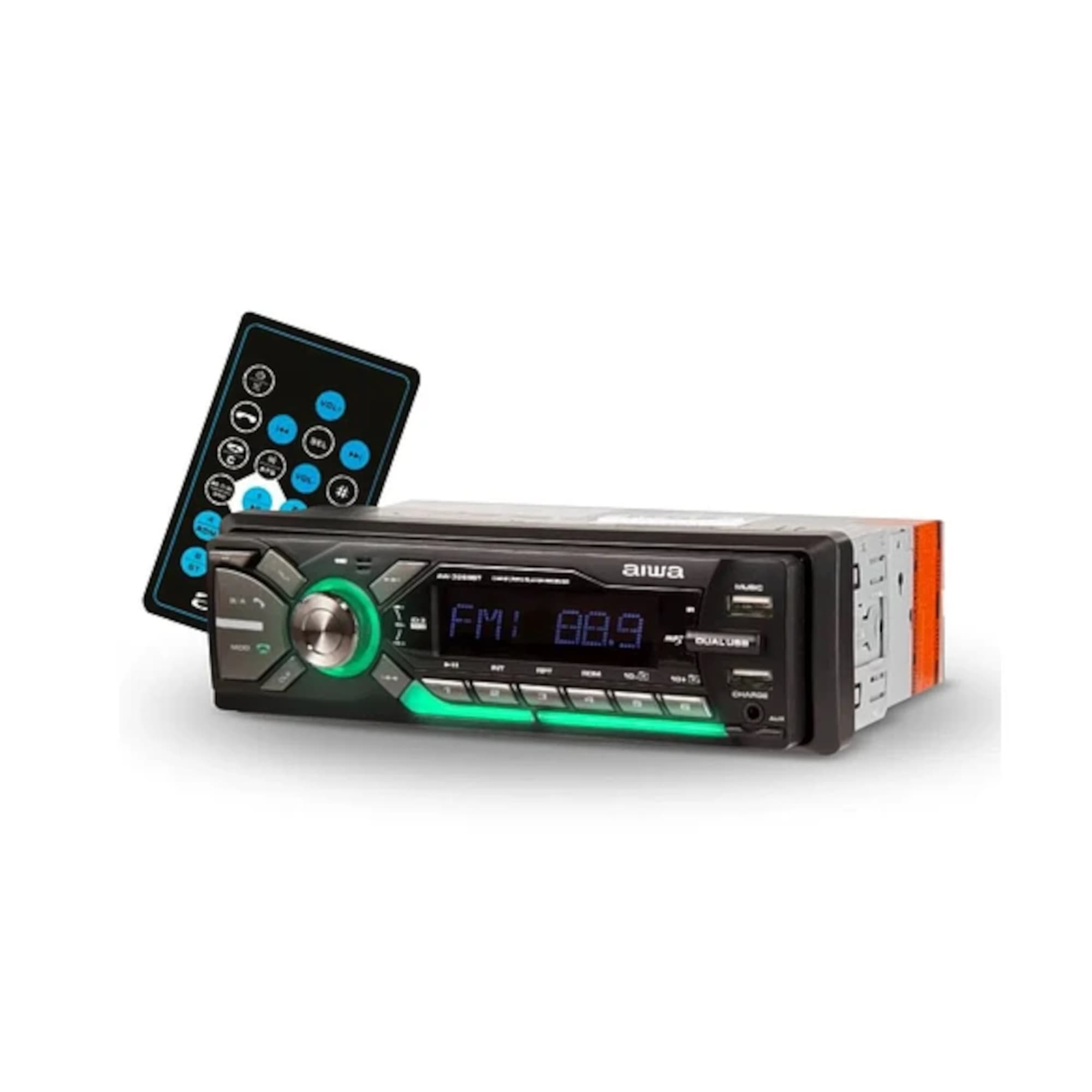 Radio Para Auto Aiwa Aw3269bt 4x50w Bt Rgb Panel Desmontable - 2