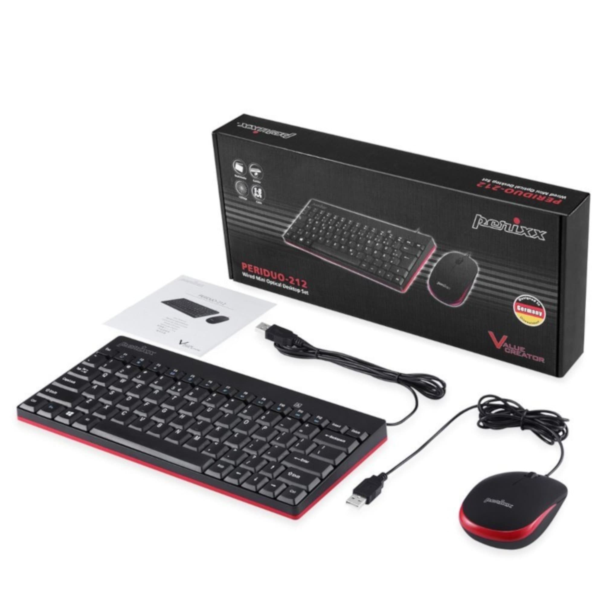 Combo Mouse Y Teclado Cableados Perixx 212 Español - 5