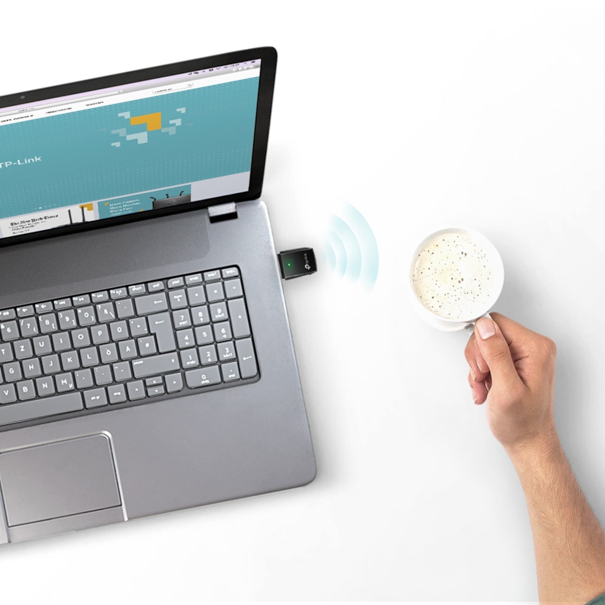 Adaptador de Red Tp-Link Usb Archer T2u Dual Band Ac600 - 4