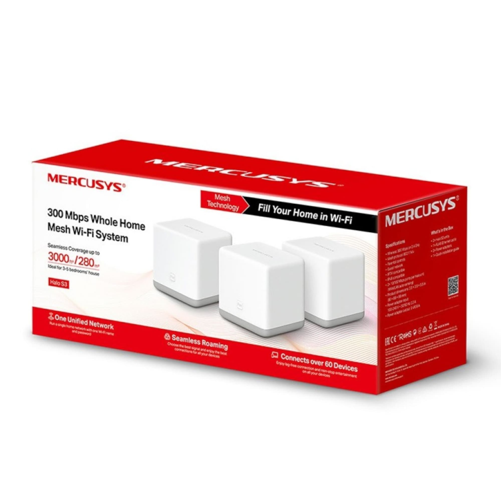 Router Mercusys Halo S3 300mbps Pack x3 - 2