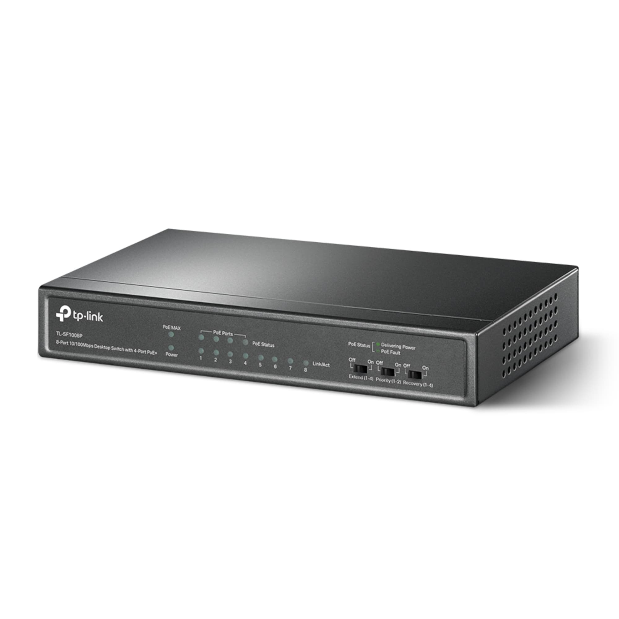 Switch Tp-Link Tl-sf1008p 8 Puertos 10/100 4 PoE - 2