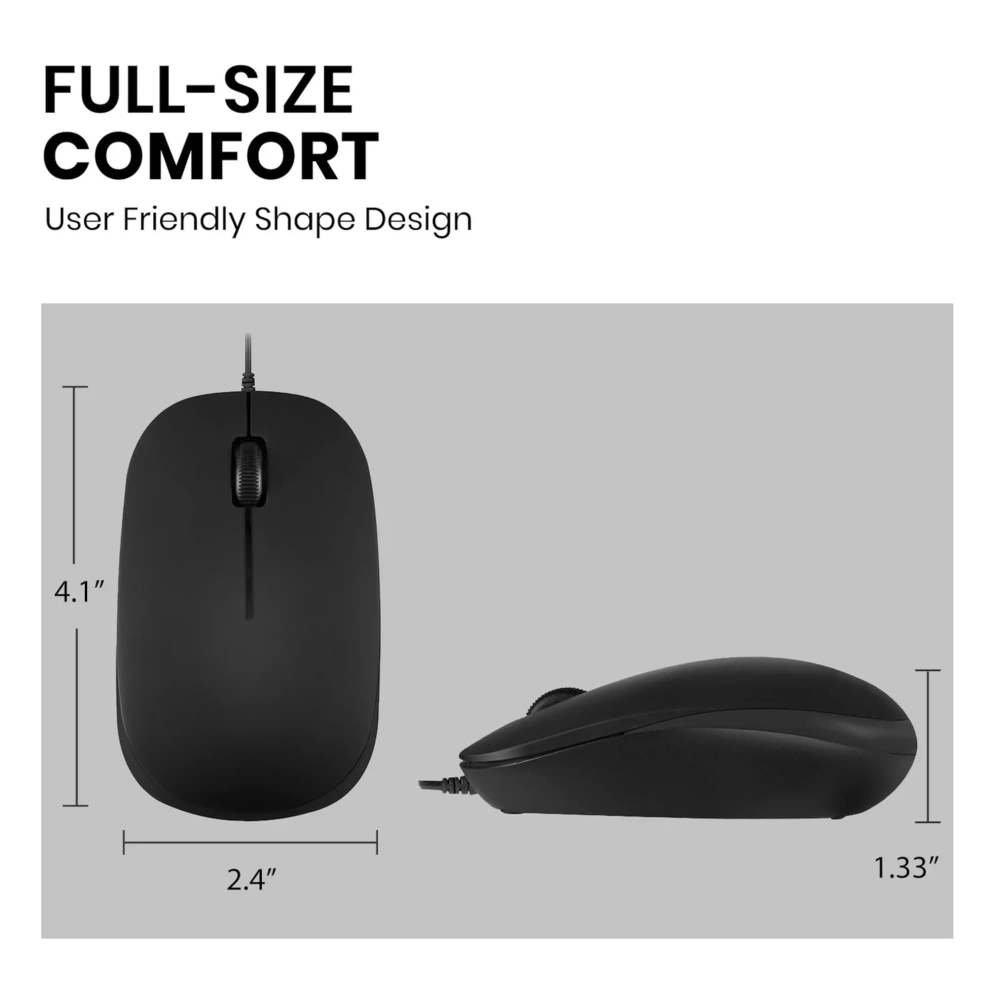 Mouse Ambidiestro Cableado Usb Perixx Permice 201 - 5