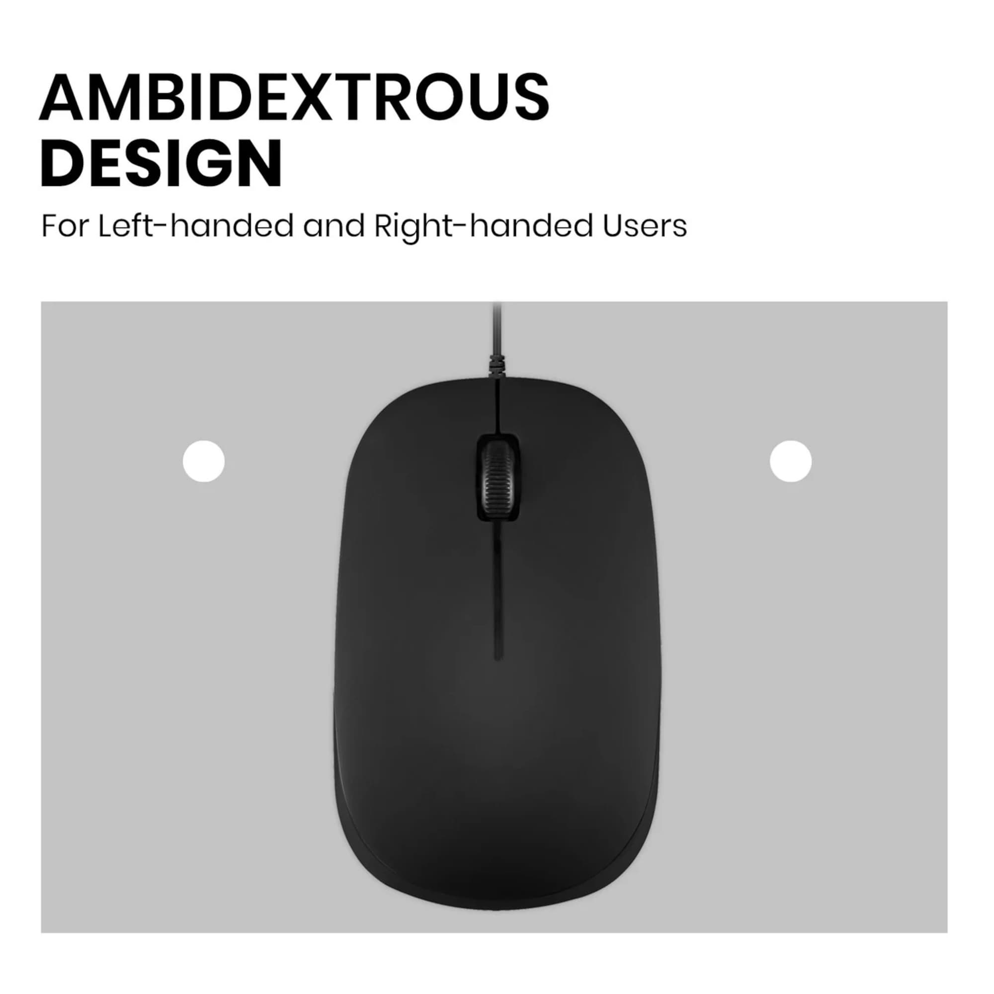 Mouse Ambidiestro Cableado Usb Perixx Permice 201 - 6