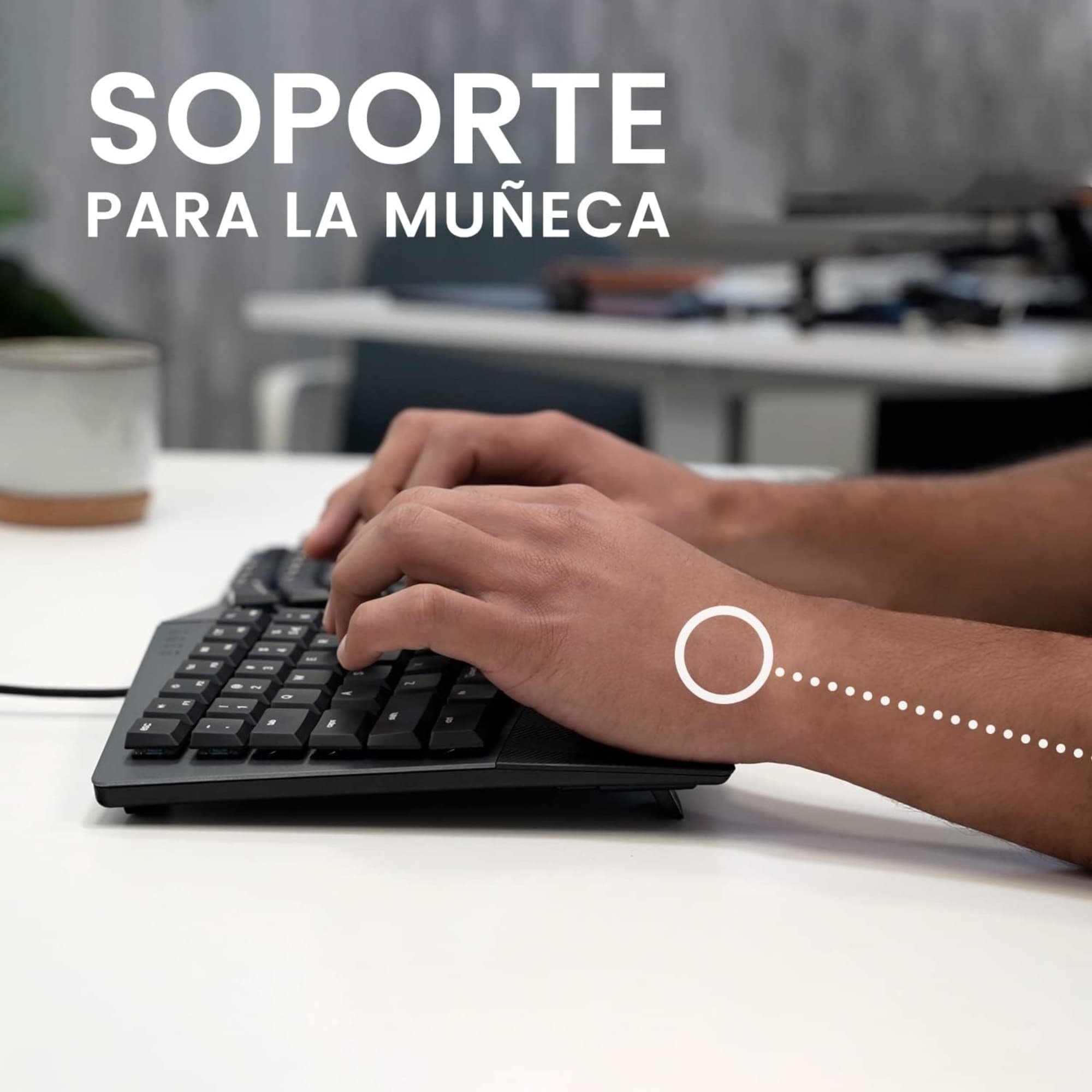 Teclado Ergonómico Usb Perixx 335 Multimedia Español - 6
