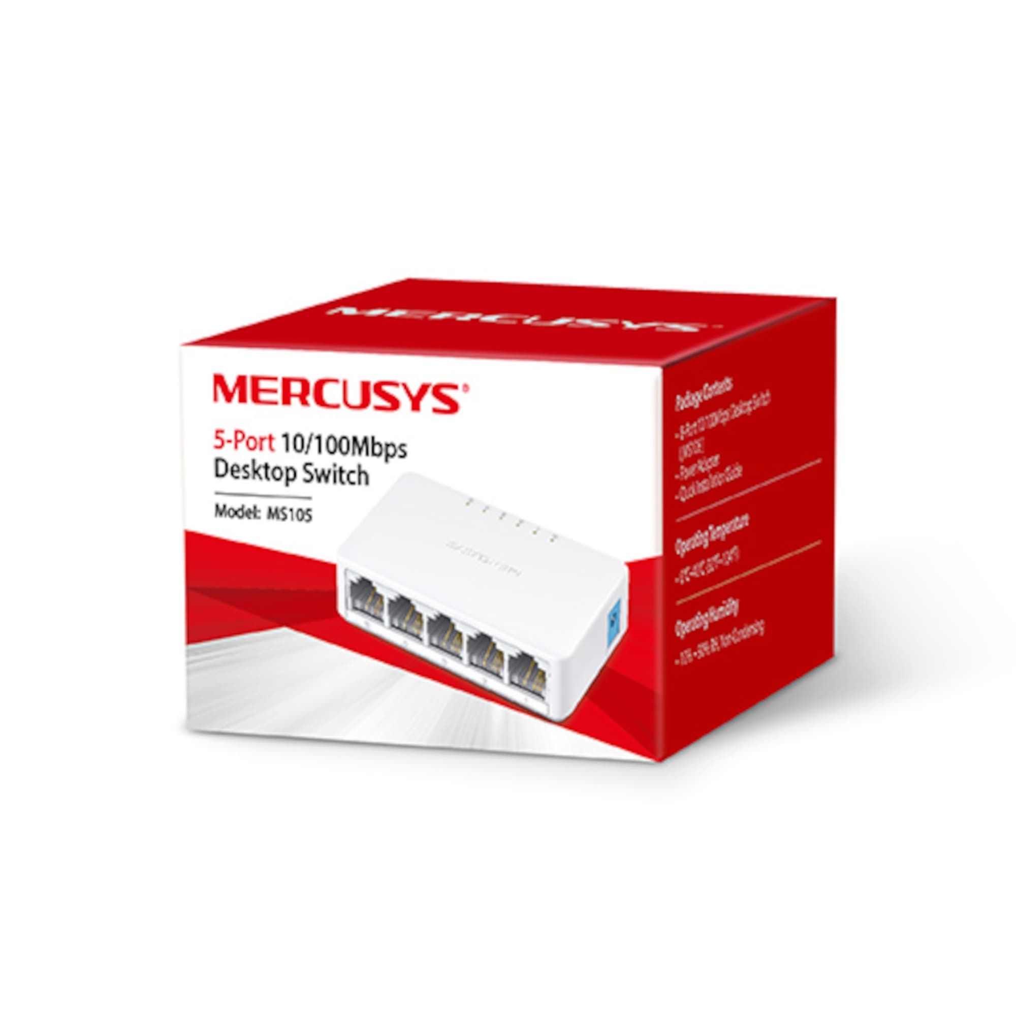 Switch Mercusys 5 Puertos Rj45 10/100 Mbps - 2