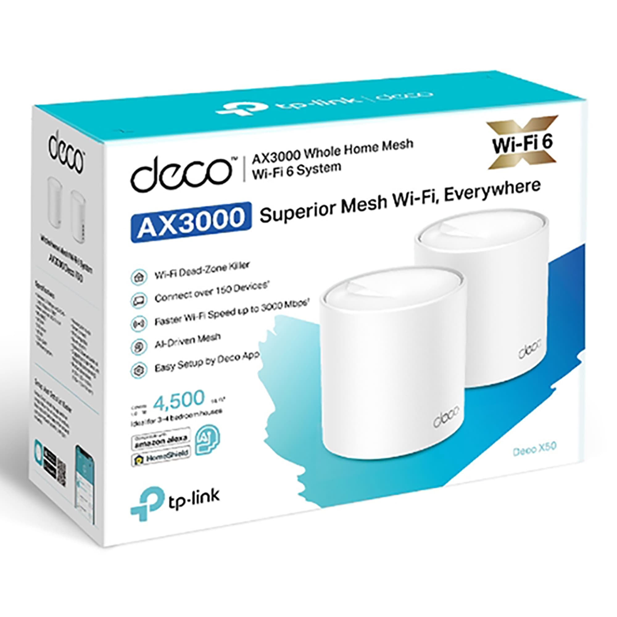 Access Point Tp-Link Deco X50 2,4ghz/5ghz Ax3000 Pack x2 - 3