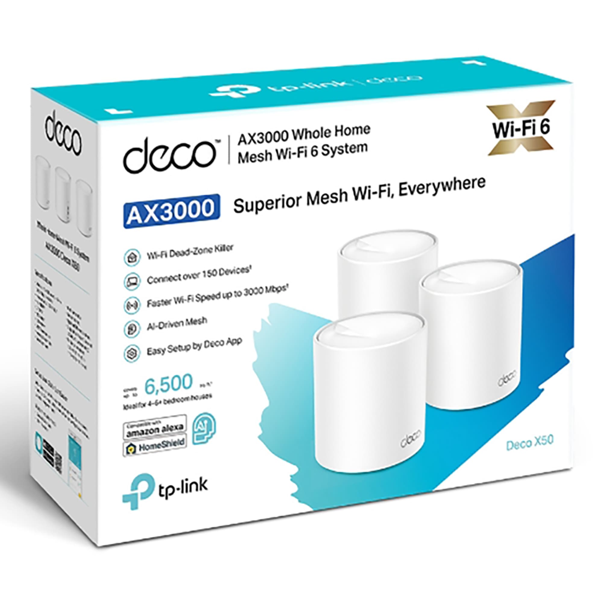 Access Point Tp-Link Deco X50 2,4ghz/5ghz Ax3000 Pack x3 - 3