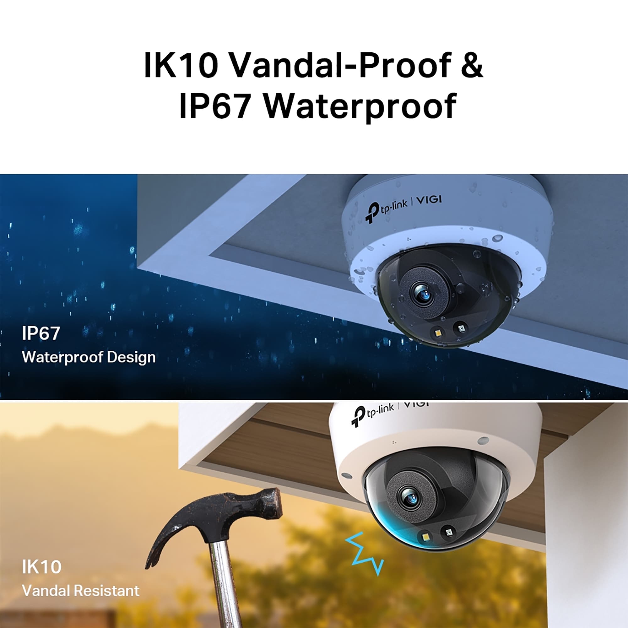 Cámara Seguridad Ext TP-LINK Vigi C230 Color Ip67 Día Noche 2K 3mp - 3