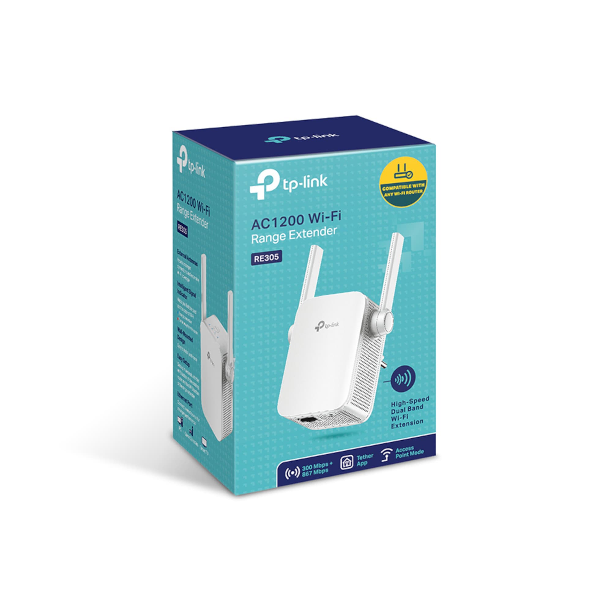 Repetidor De Wi-Fi Tp-Link Re305 Ac1200 2 Antenas - 3