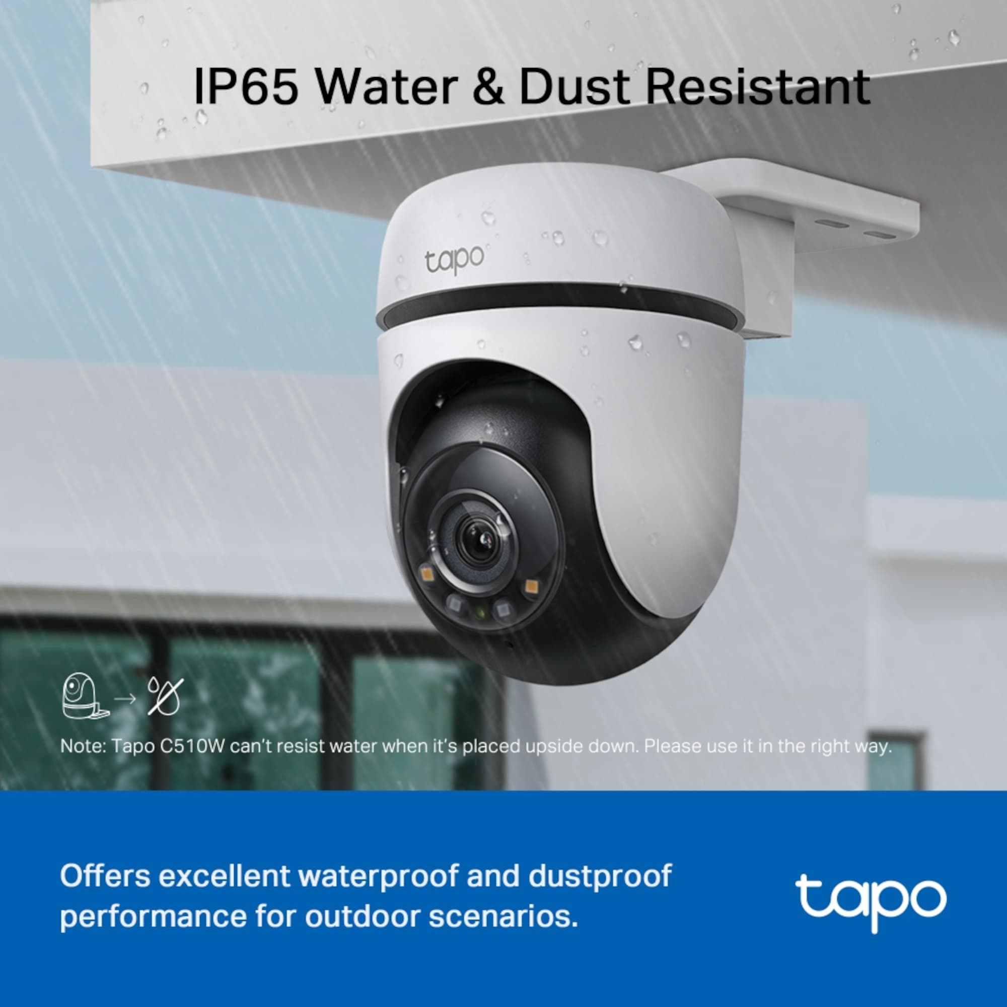 Cámara De Seguridad Tp-Link Tapo C510w Exterior Visión Nocturna 2K 360° - 8