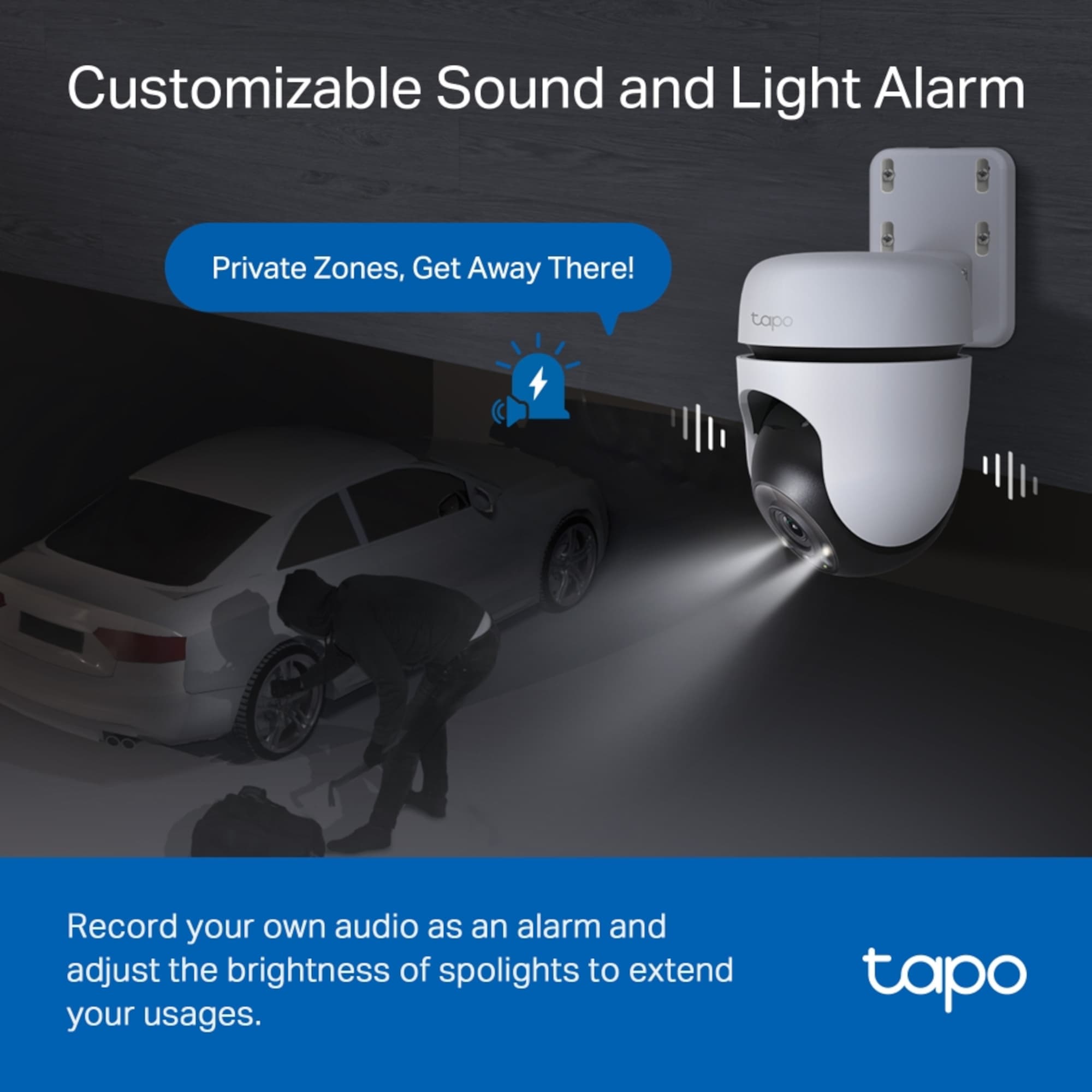 Cámara De Seguridad Tp-Link Tapo C510w Exterior Visión Nocturna 2K 360° - 9