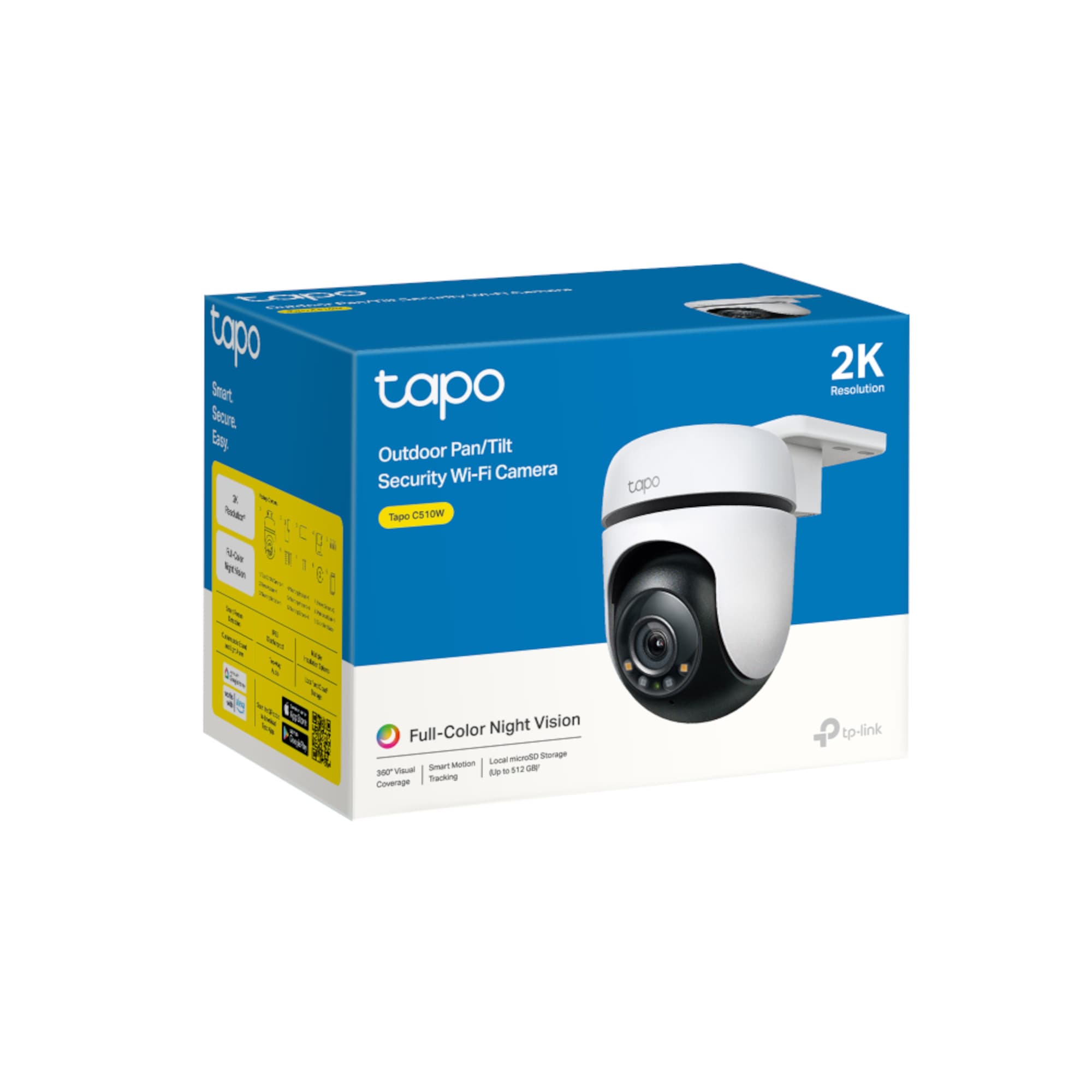 Cámara De Seguridad Tp-Link Tapo C510w Exterior Visión Nocturna 2K 360° - 11