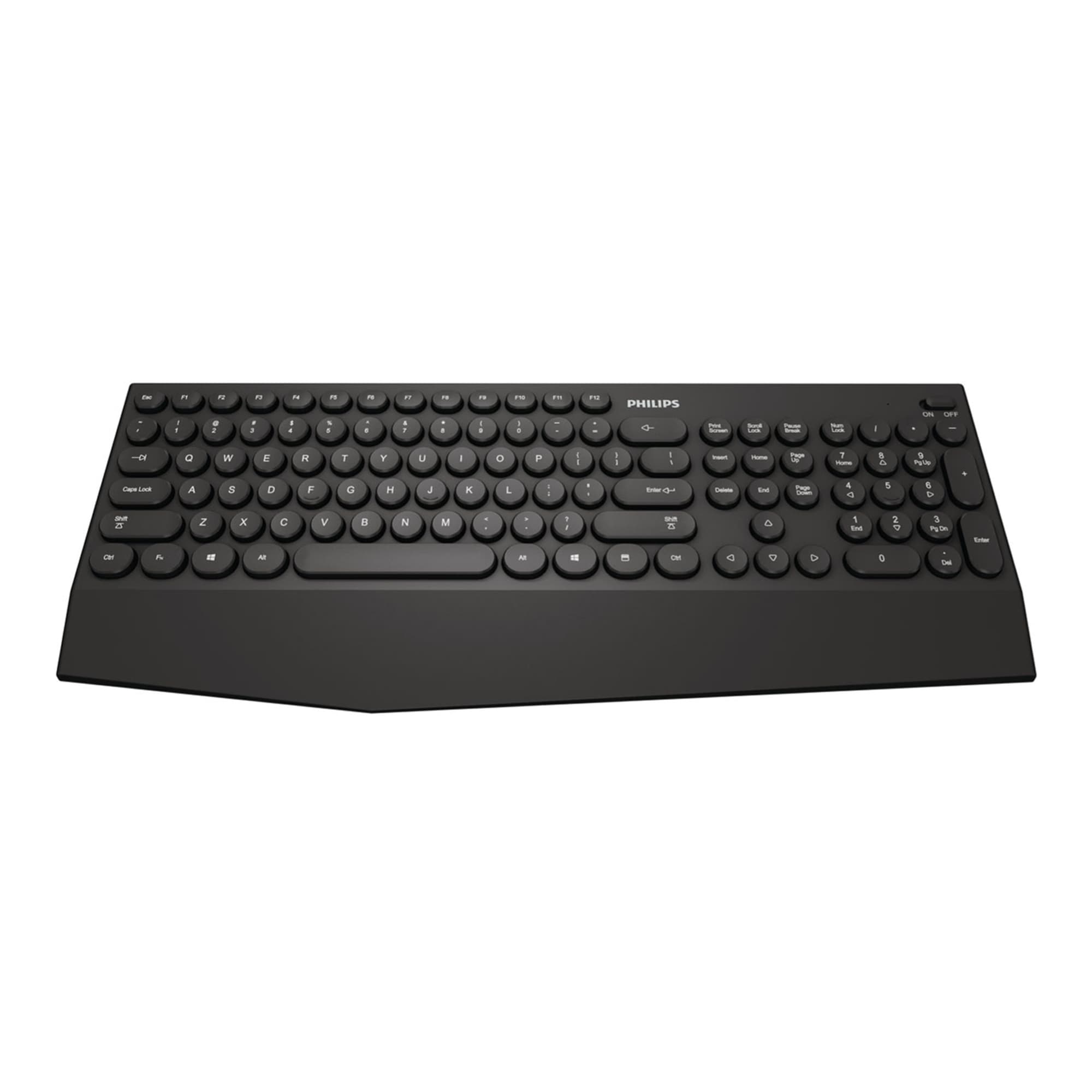 Teclado Usb BT 2,4G Philips SPK6303 104 Teclas Redondeadas - 2