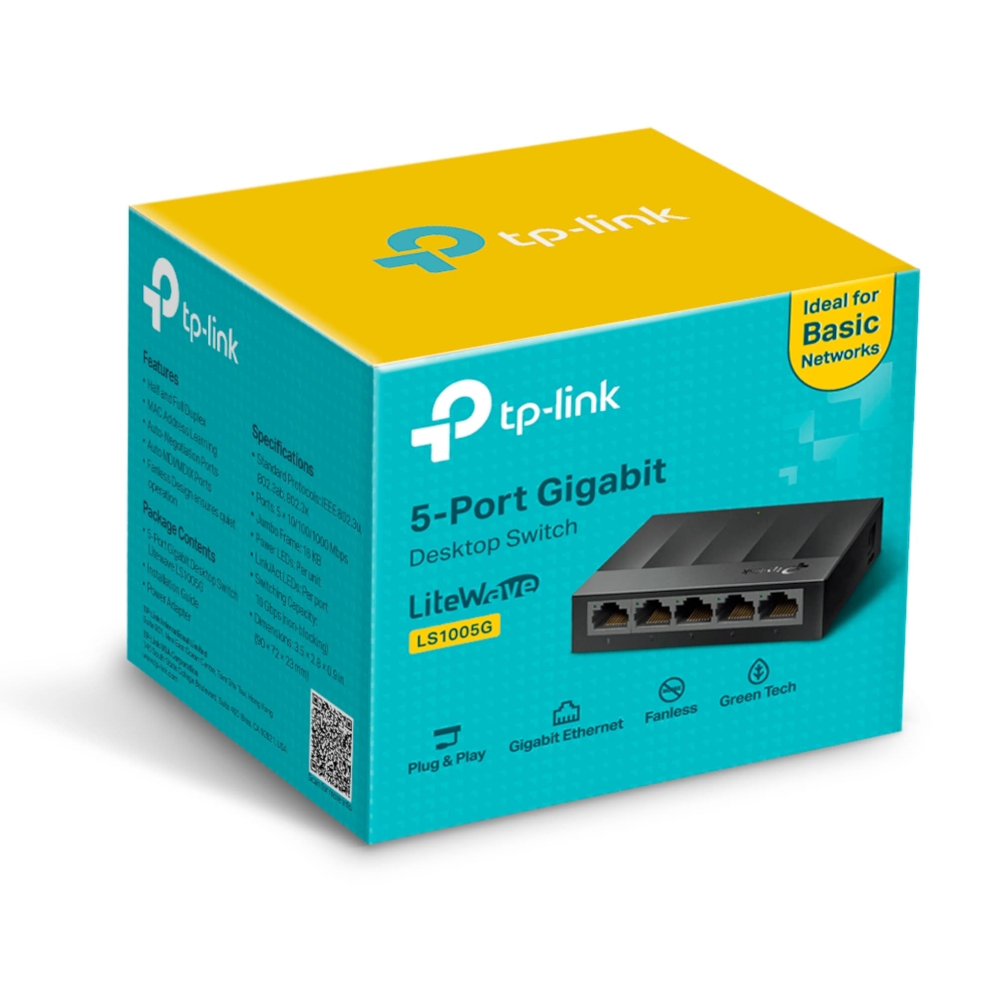 Switch De Escritorio Tp-Link Ls1005g 5 Puertos Gigabit - 5