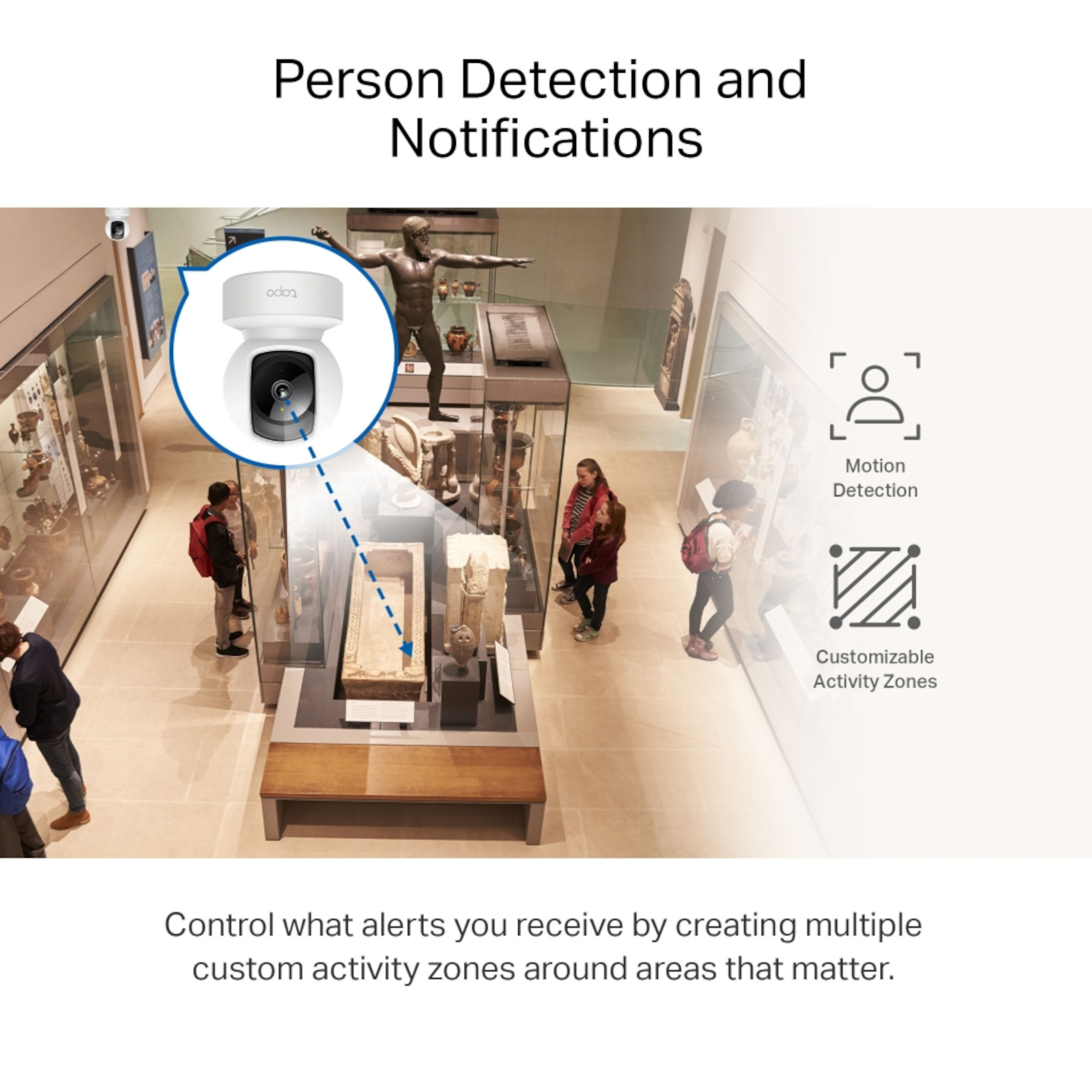 Cámara De Seguridad Tp-Link Tapo C212 Interior Visión Nocturna 2K 360° - 4