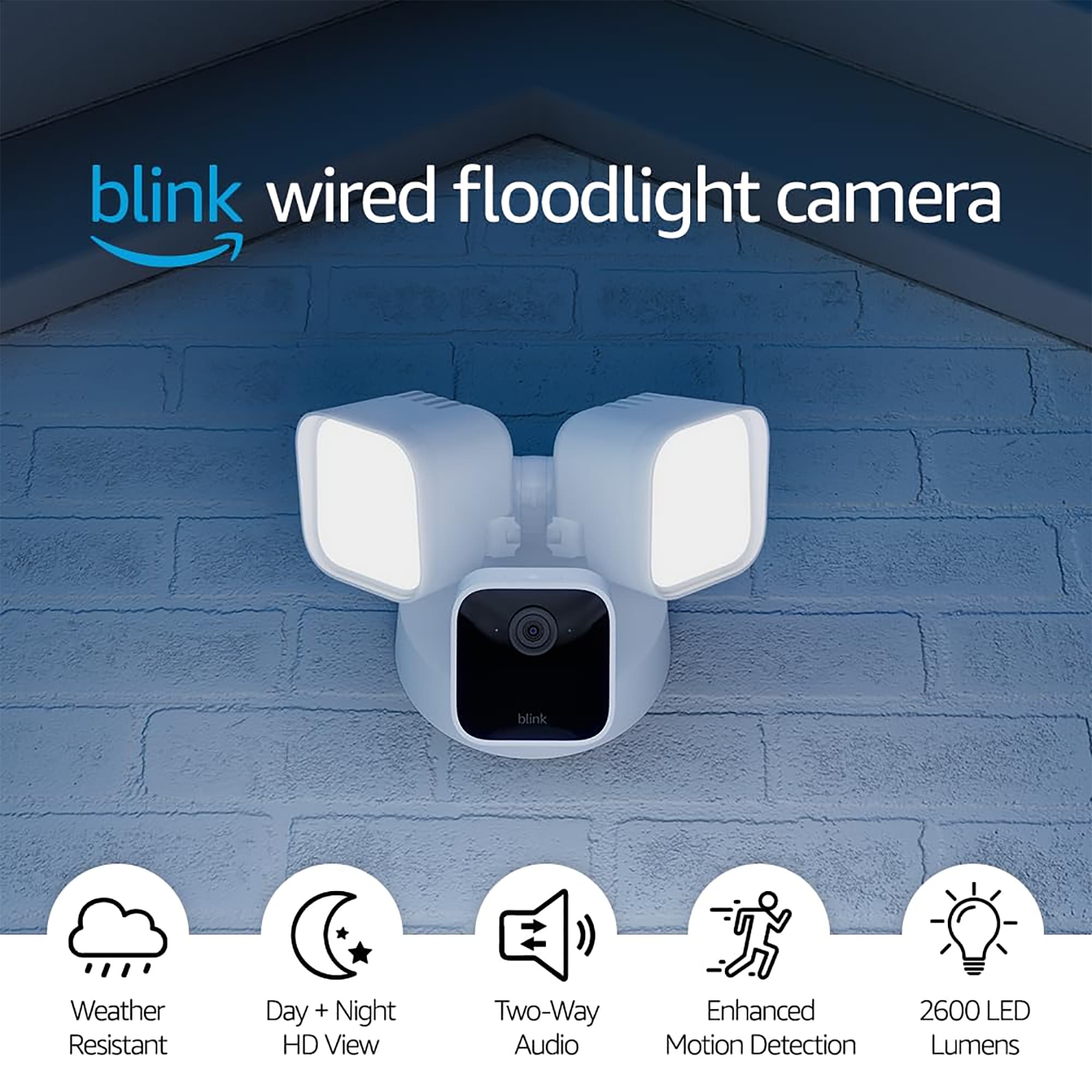 Cámara Ext Con Iluminación Intermitente Blink Wired Floodlight Camera - 2