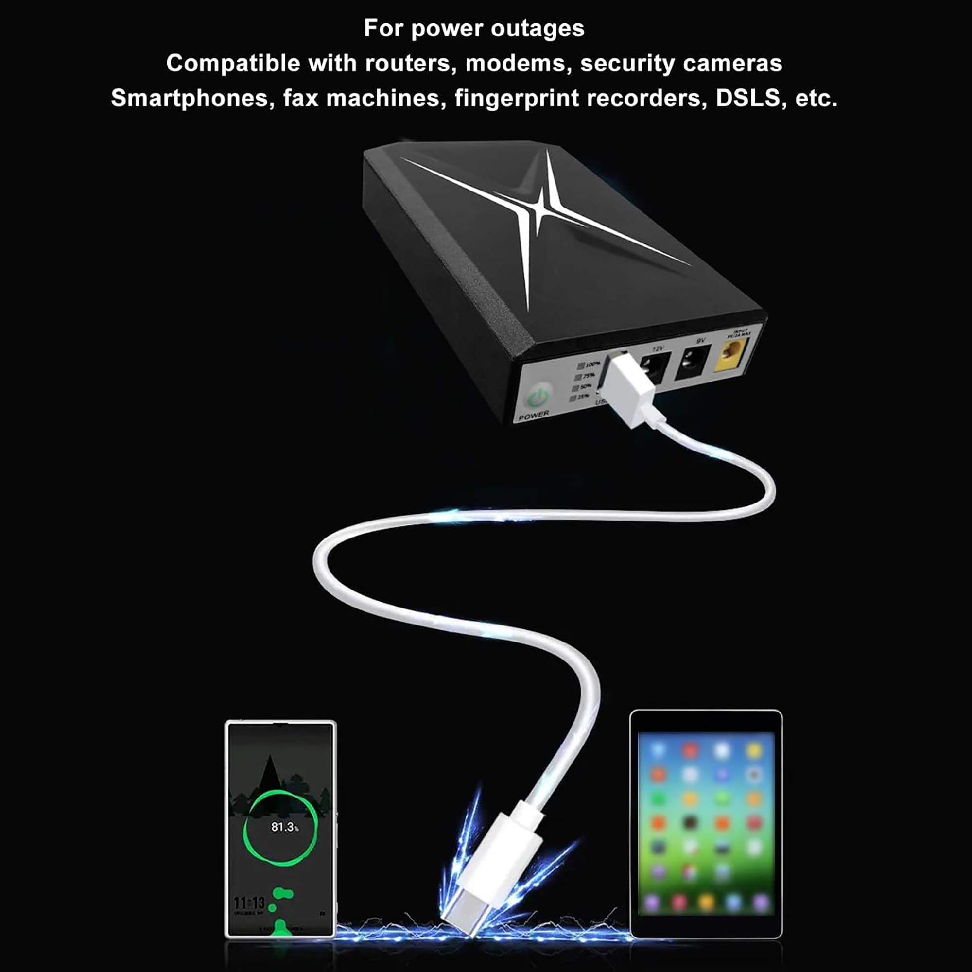 Mini Ups Luqeeg DC10400 Mini 10400mAh 18Wh - 3
