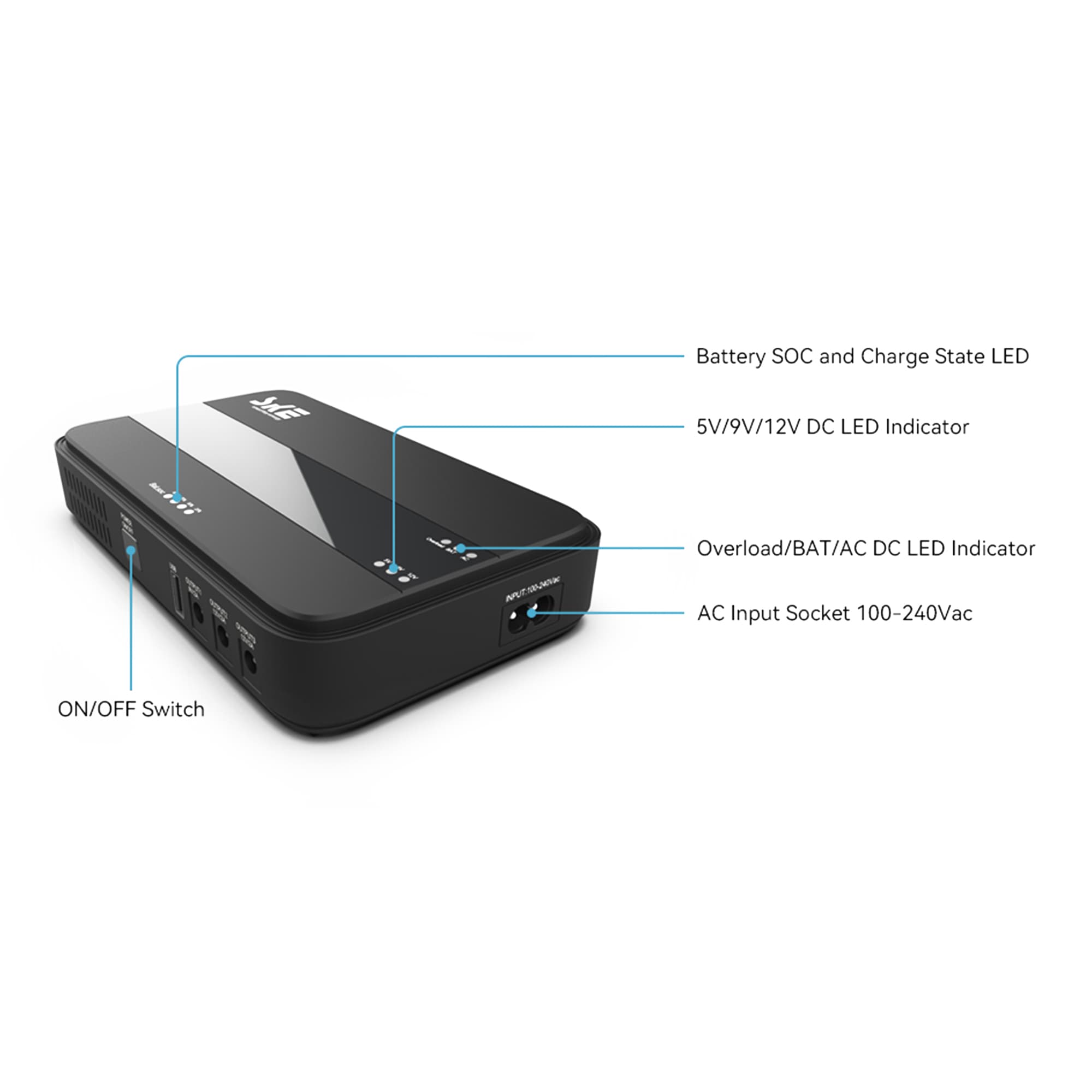 Mini Ups SKE DC10400 Pro Li-ion 10400mAh 38,48Wh - 2