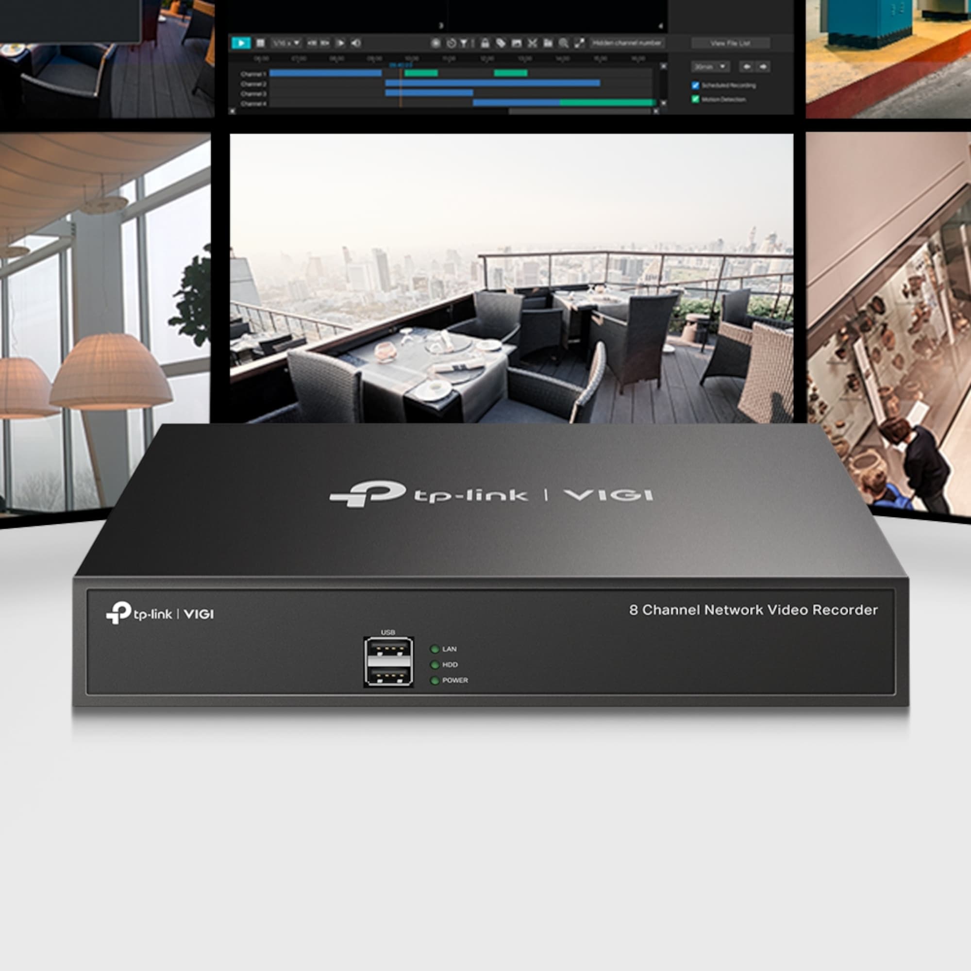 Nvr Tp-Link Vigi Nvr1008h 8 Canales  - 3