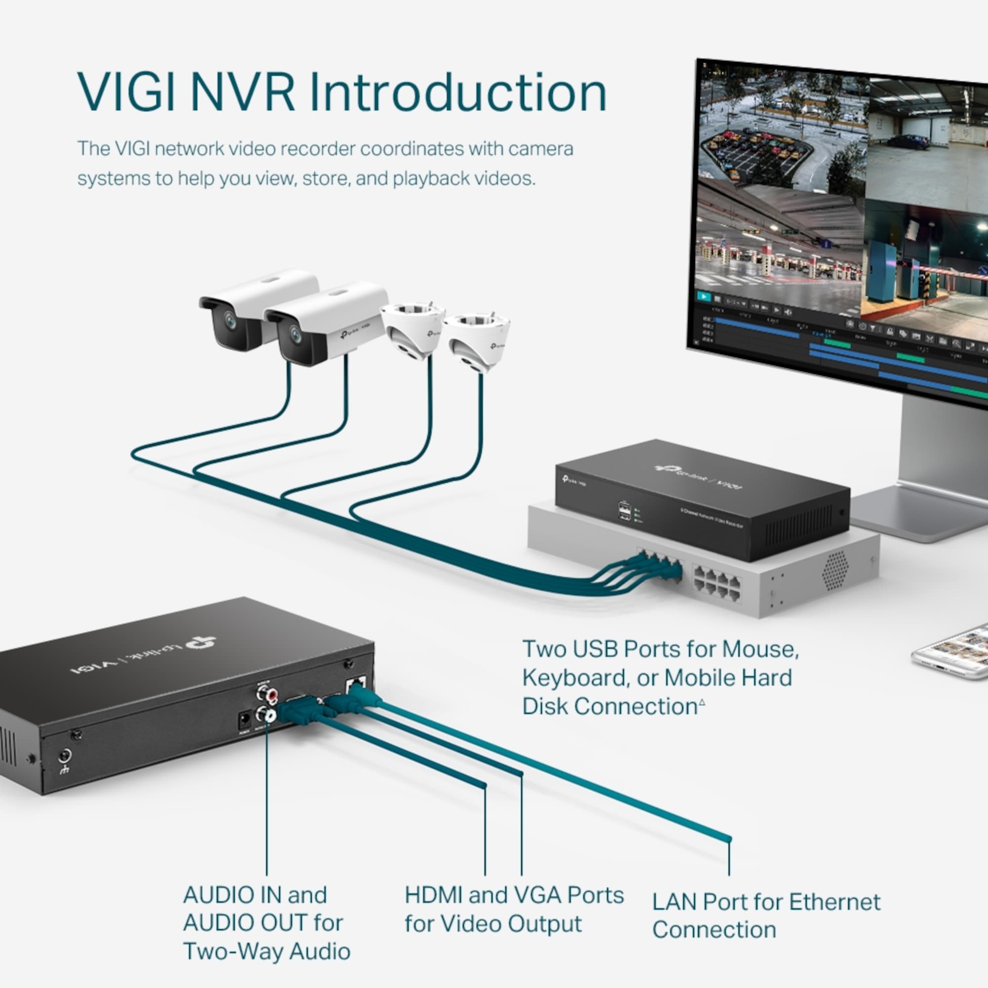 Nvr Tp-Link Vigi Nvr1008h 8 Canales  - 4