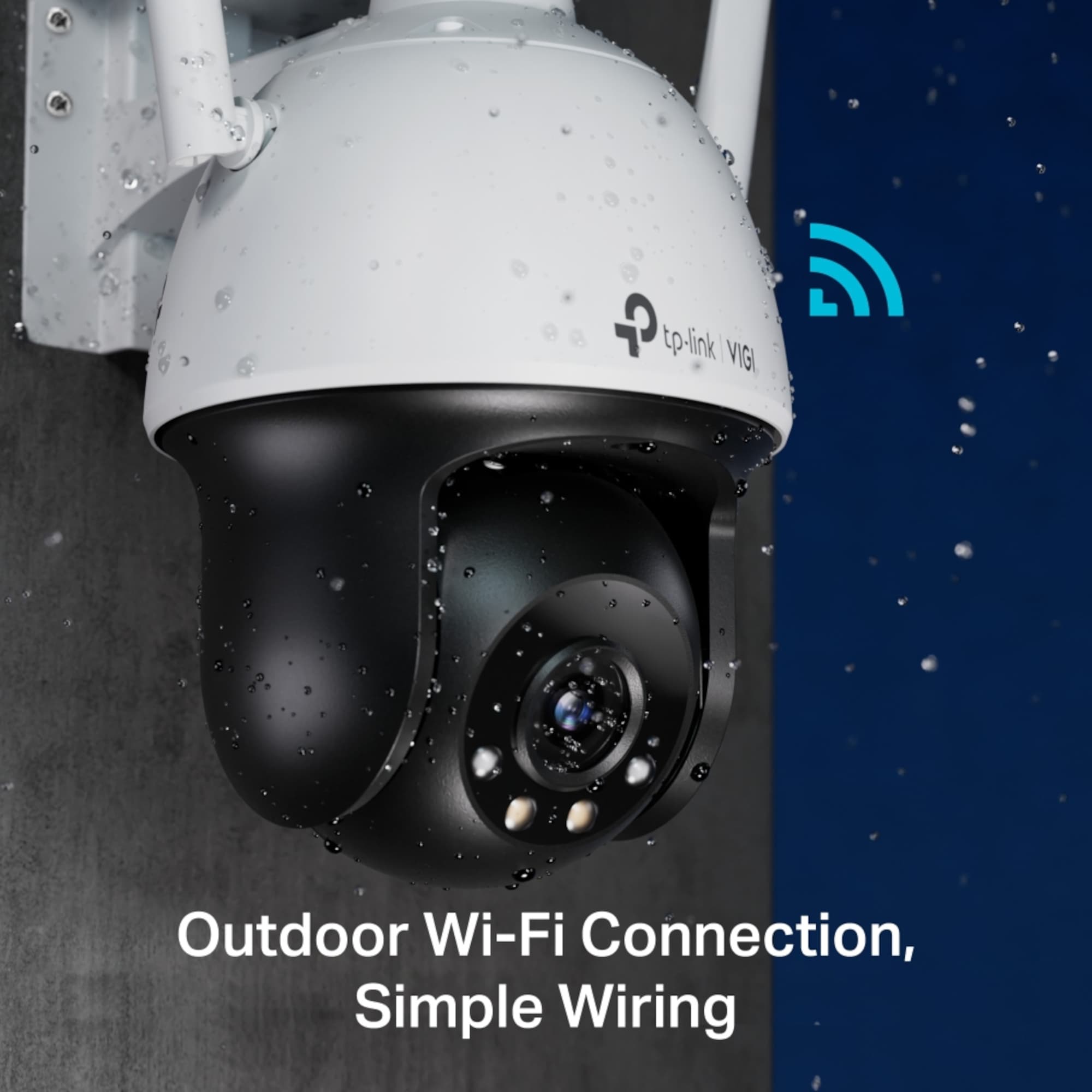 Cámara Seguridad Ext Tp-Link Vigi C540 360° Wi-Fi Color Día Noche 2K 4mp - 4