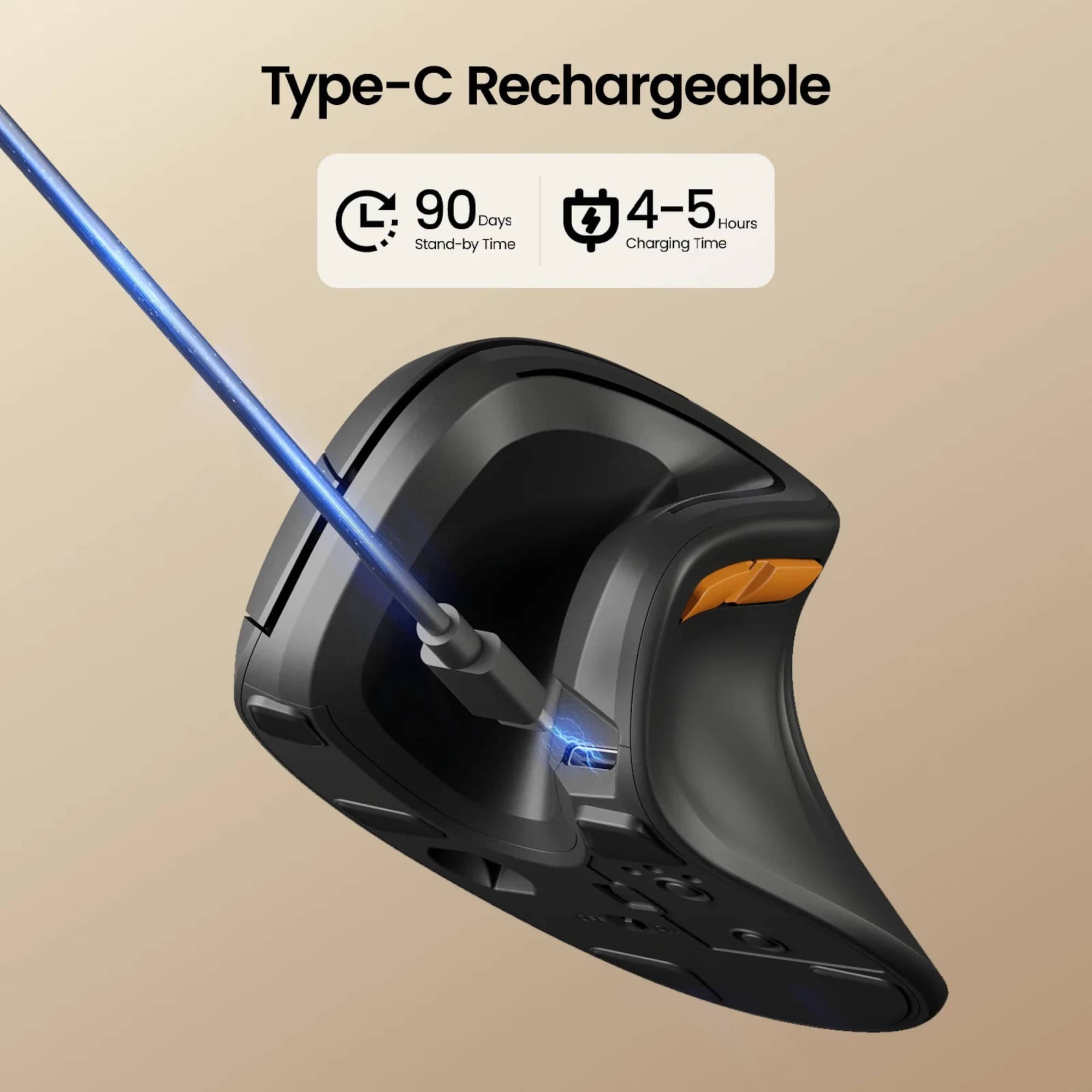 Mouse Diestro Ergonómico Vertical Bluetooth ProtoArc Em11-nl - 3