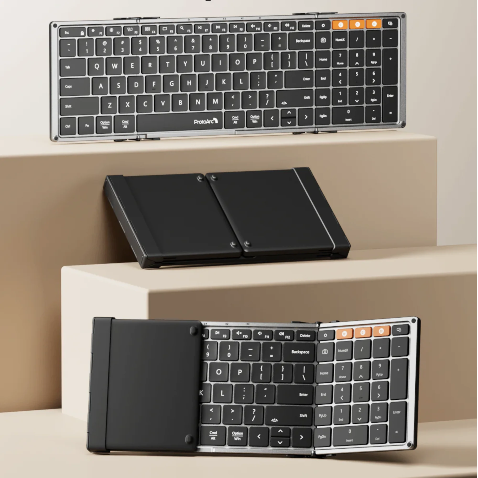Teclado Retroiluminado Plegable Bluetooth ProtoArc Xk01-plus - 4