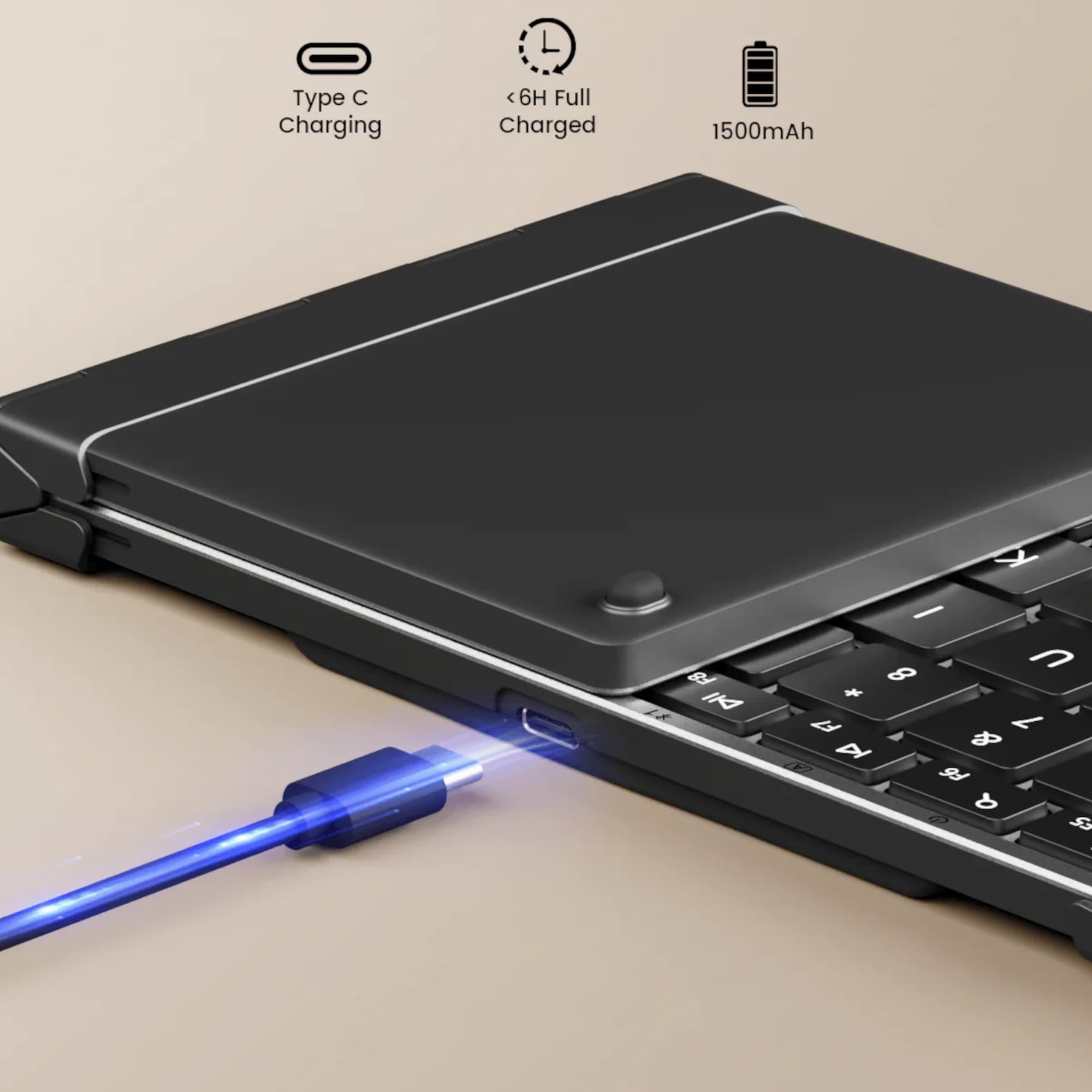 Teclado Retroiluminado Plegable Bluetooth ProtoArc Xk01-plus - 5