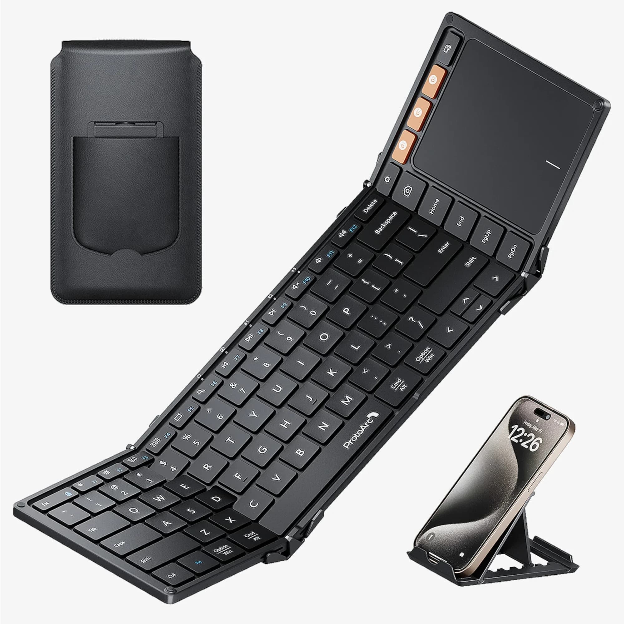 Teclado Con Touchpad Plegable Bluetooth ProtoArc Xk01-tp - 3